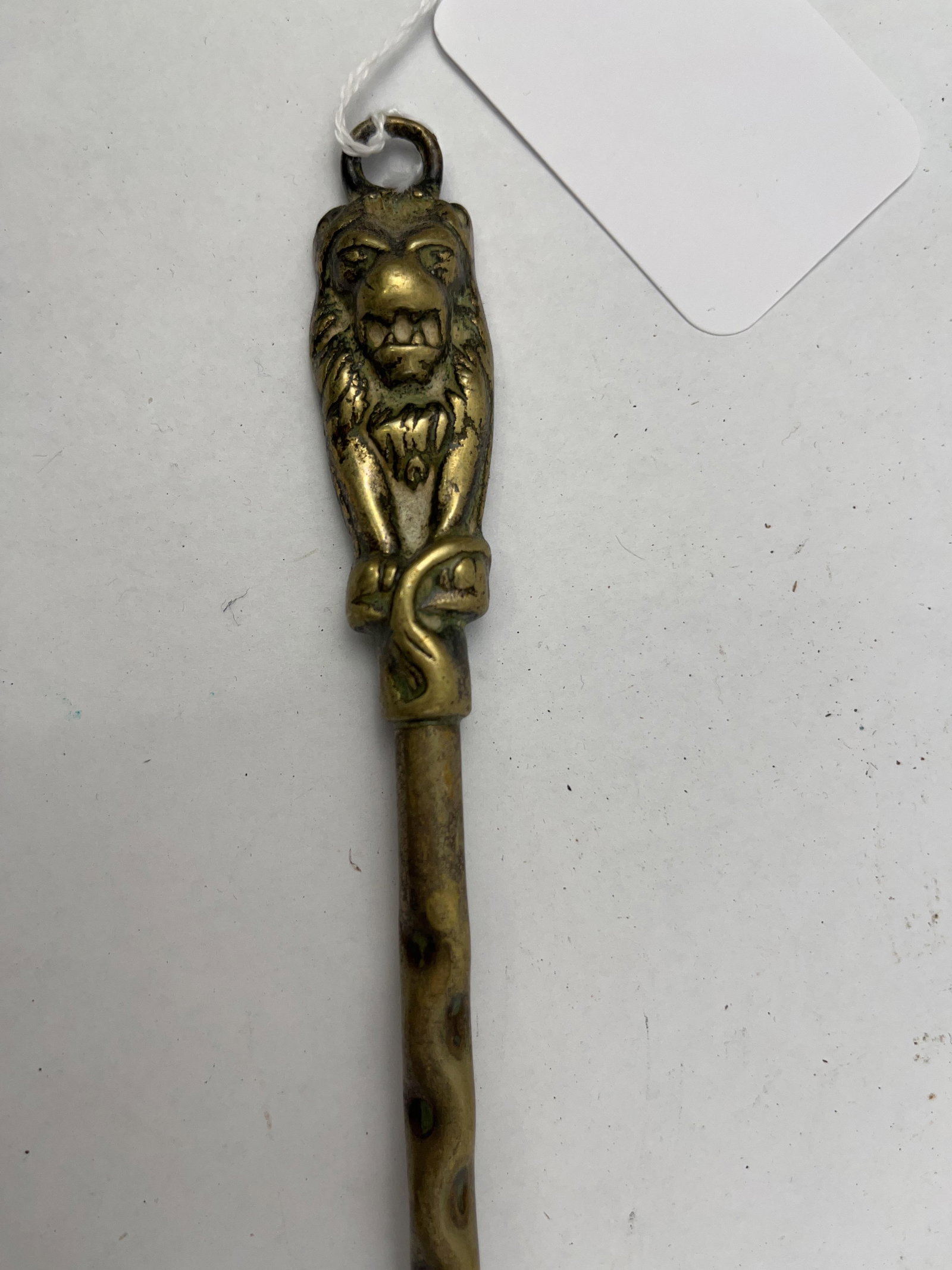 Antique Style Brass Fireside Tools - 6