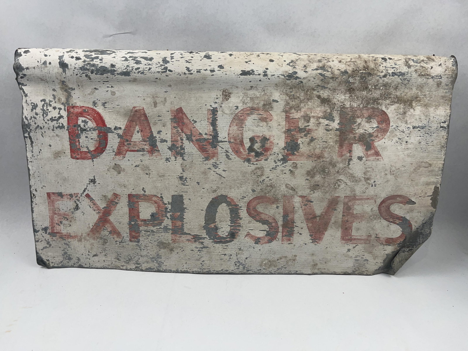 Metal Danger Explosives Warning Sign (1 of 5)