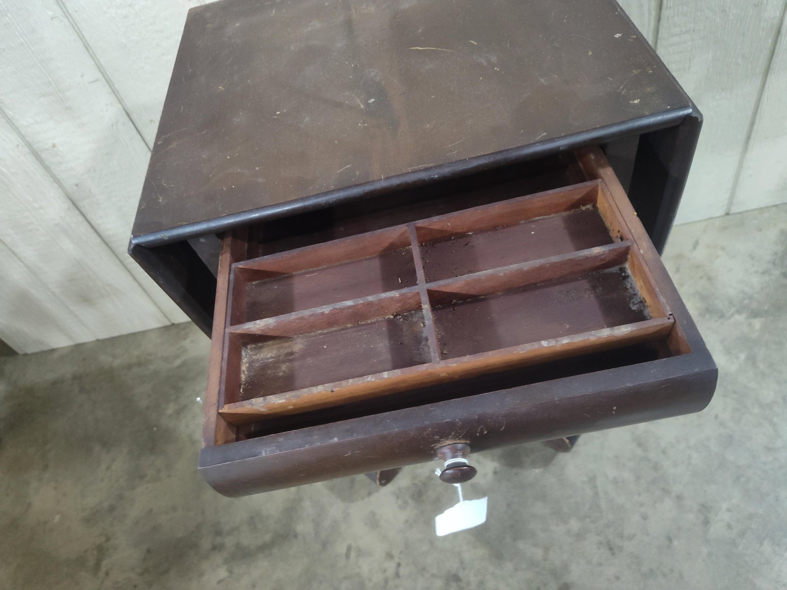American Empire Drop-Leaf Sewing Table - 2