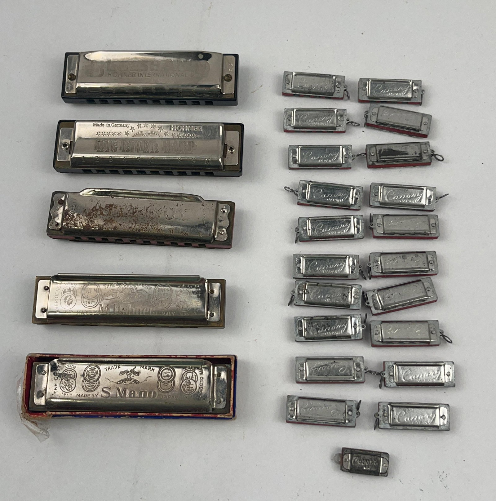 28 Vtg Harmonicas: Hohner, Hotz, Canary (1 of 9)