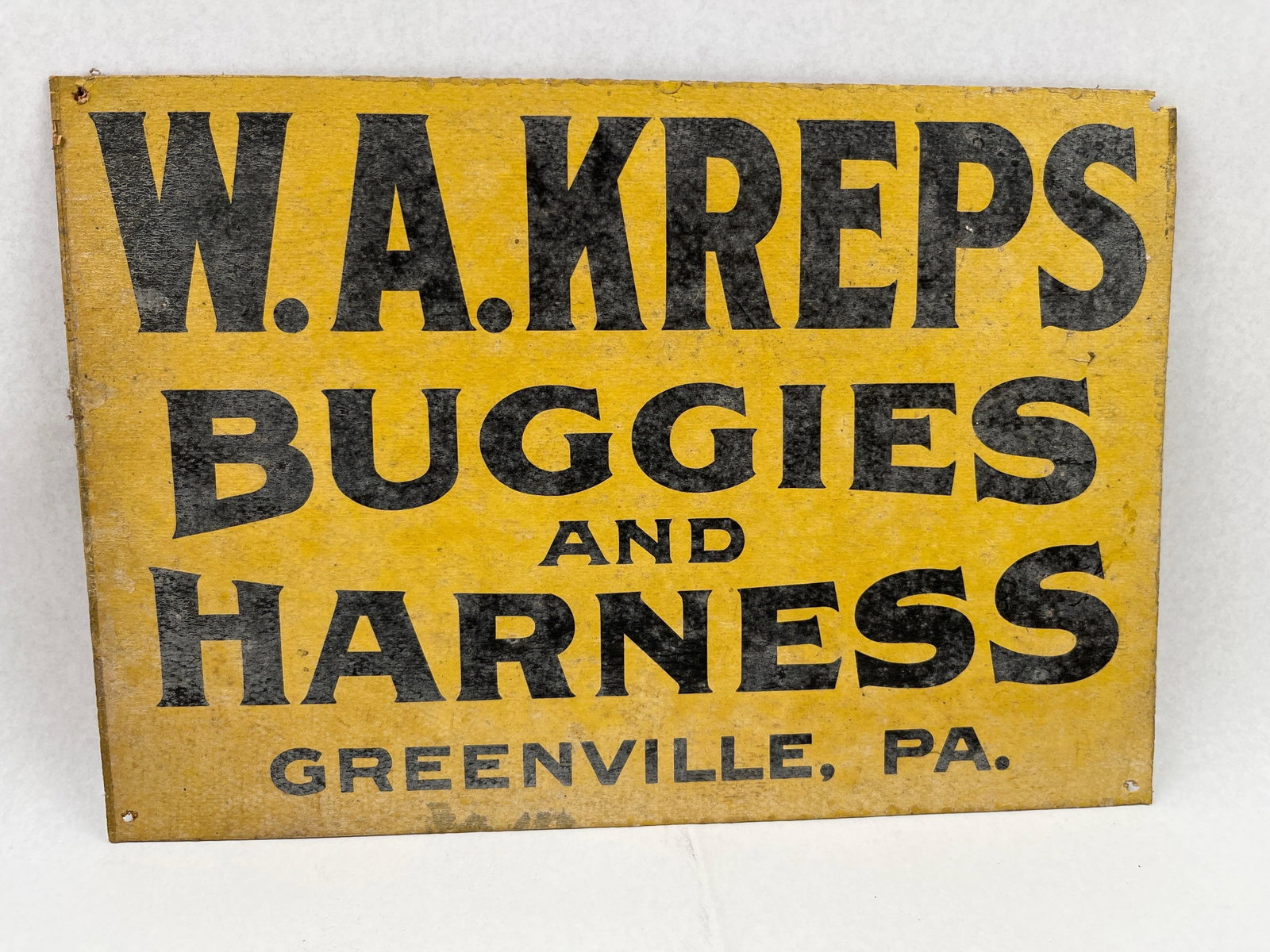 W.A. Kreps Buggies & Harness Sign, PA (1 of 2)