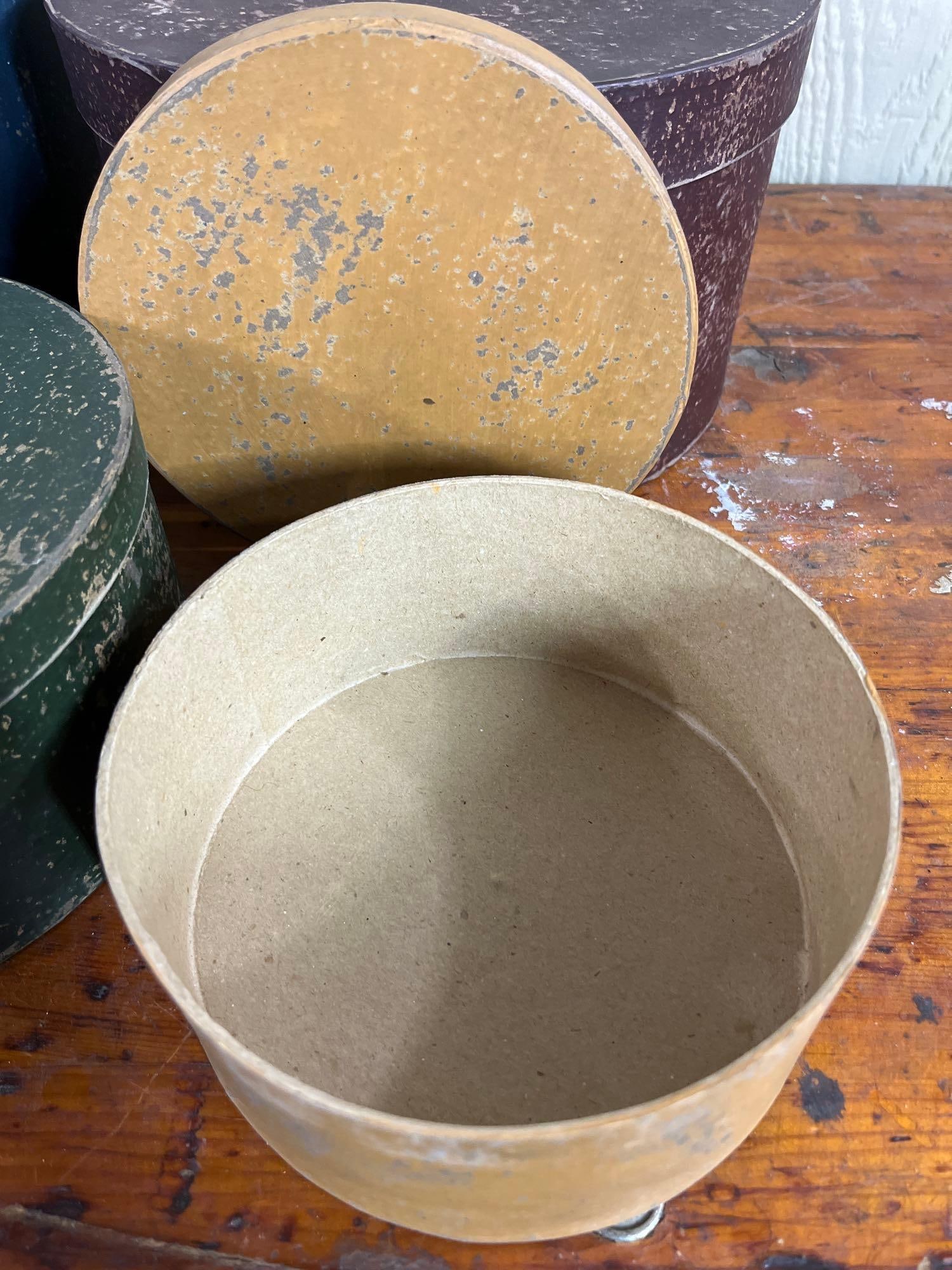 Set Painted Pasteboard Pantry Boxes - 3