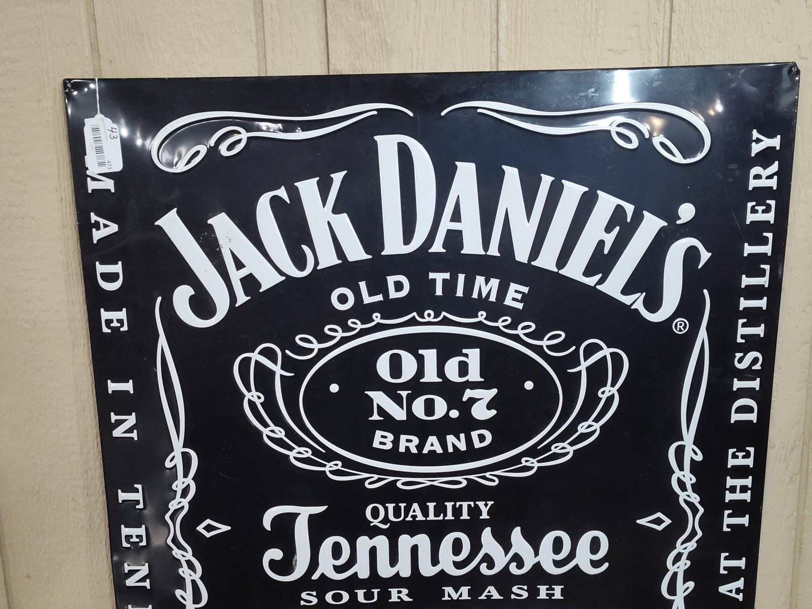 Jack Daniel's Embossed Tin Sign, 2007 - 2
