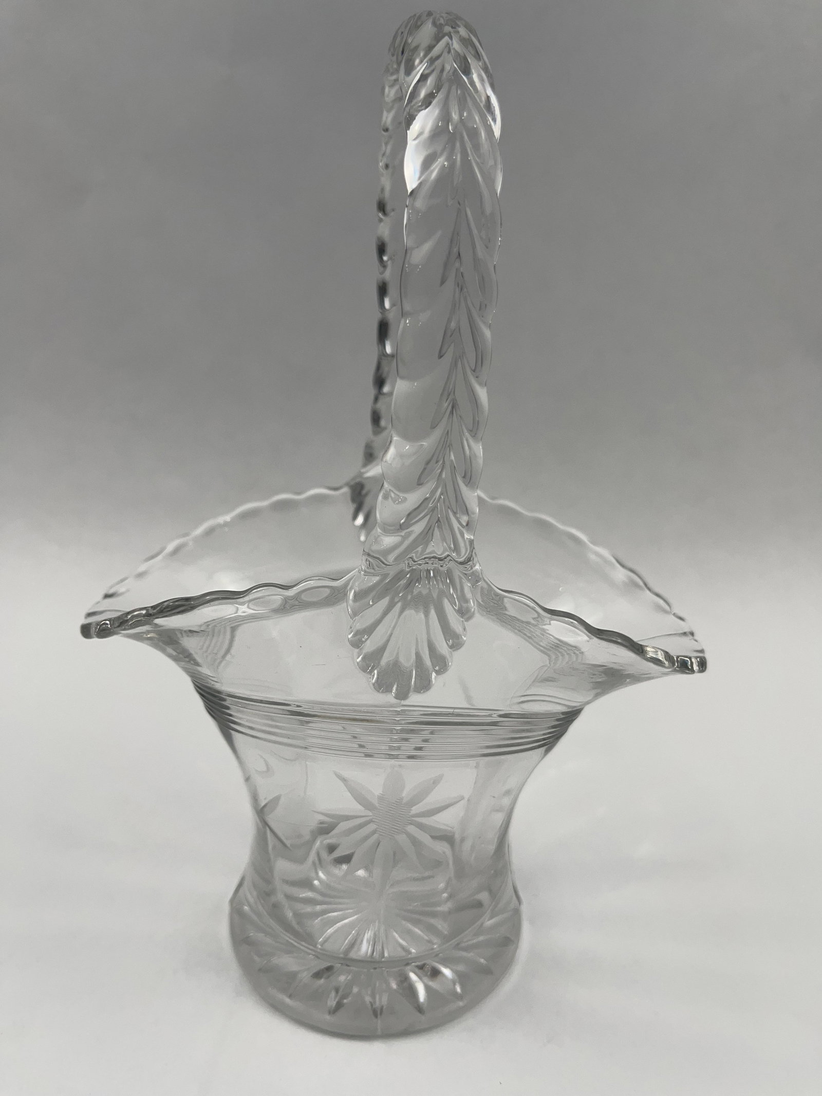Cut Glass Pitcher & Two Baskets - 10