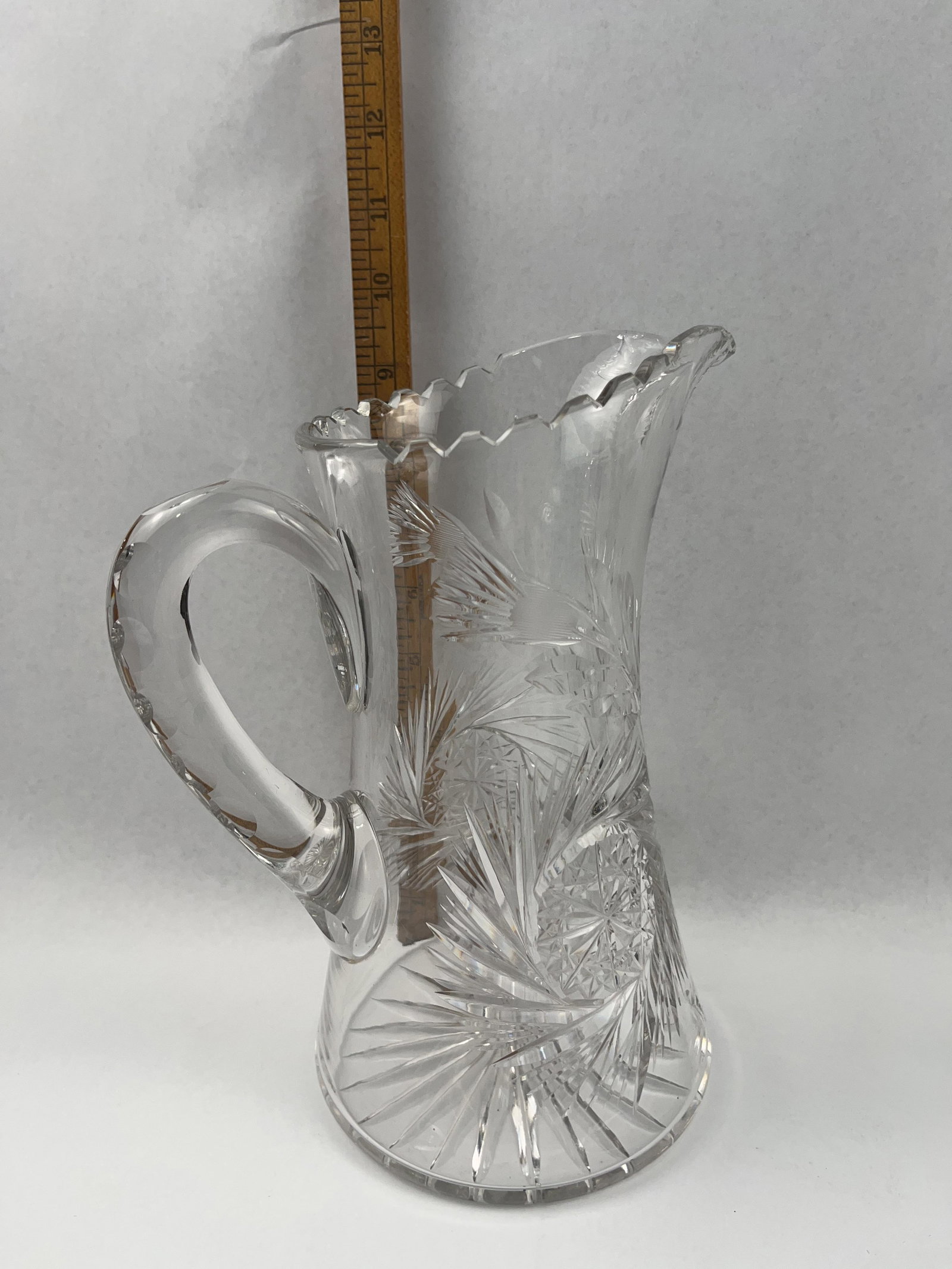 Cut Glass Pitcher & Two Baskets - 2