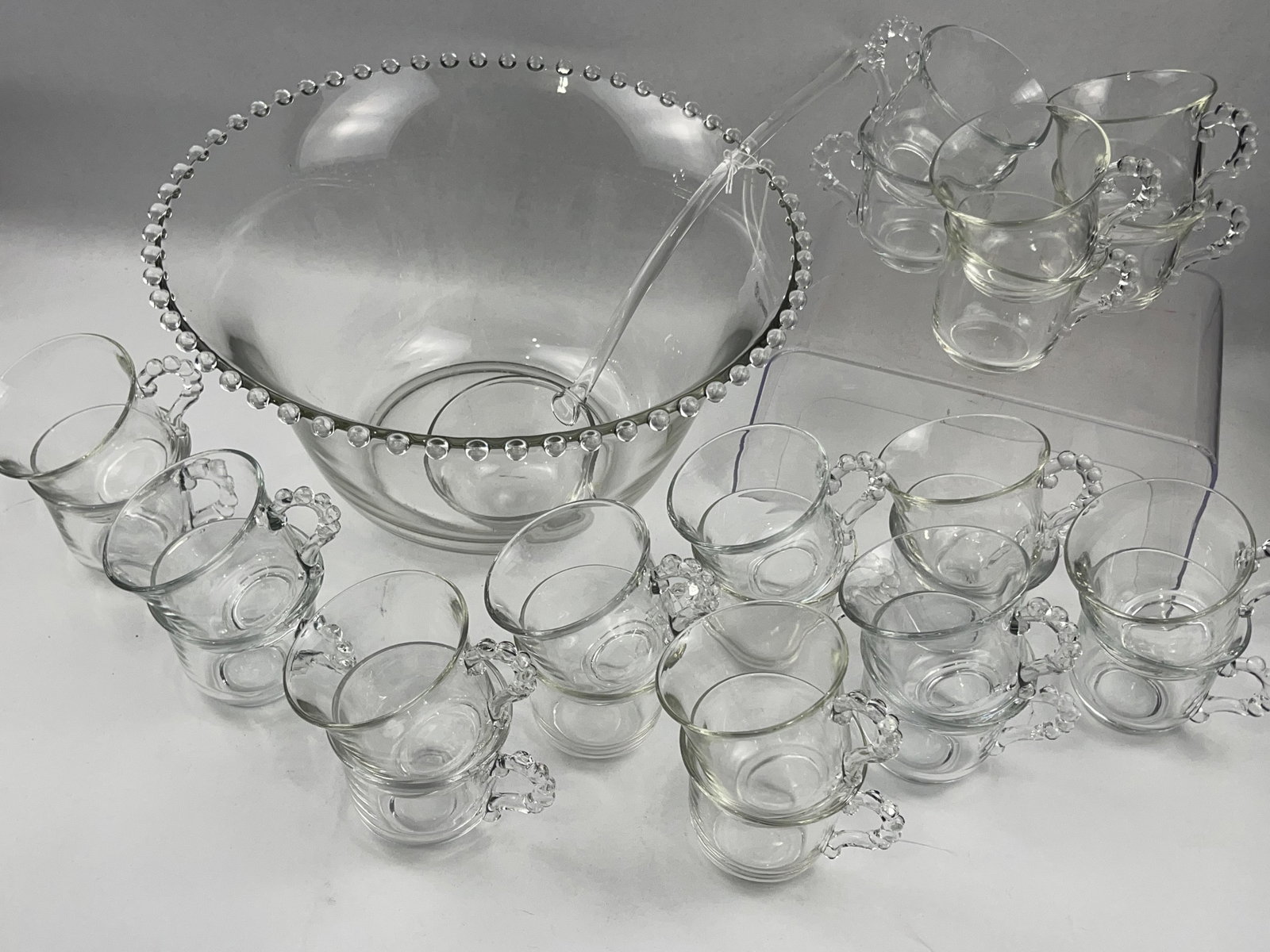 Imperial Glass Candlewick Punch Set (1 of 7)