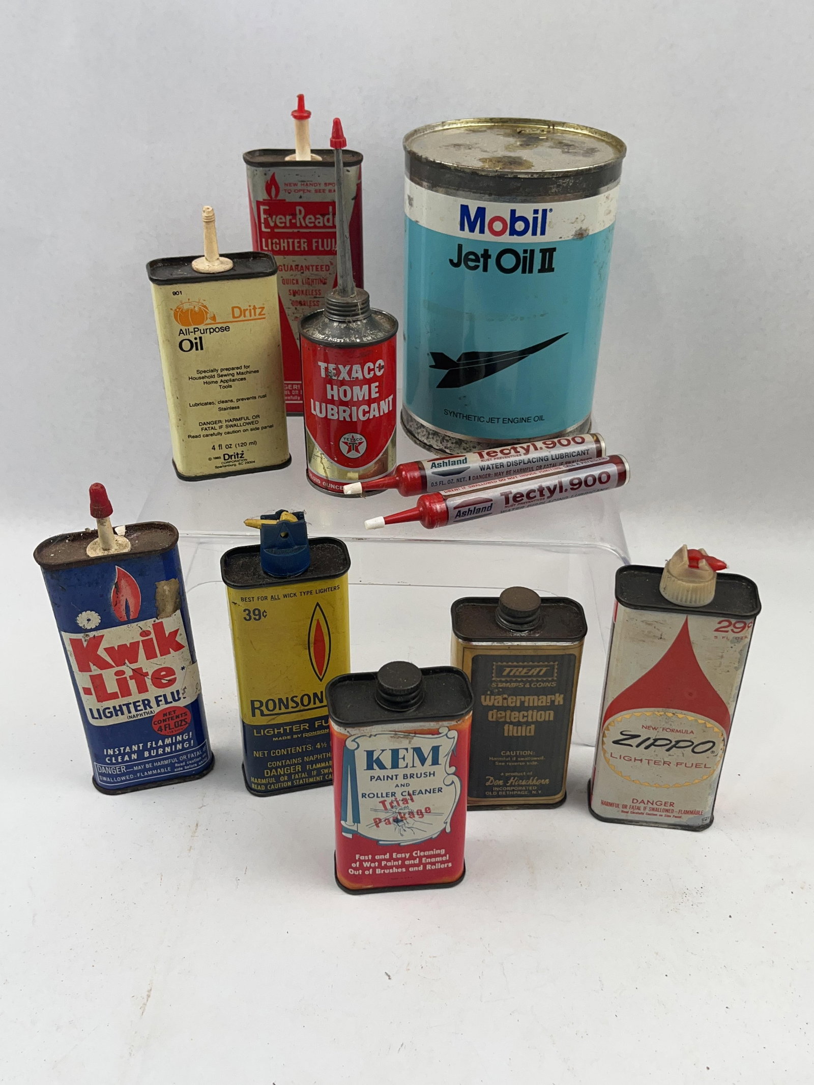 A Collection of Vintage Advertising Household and Automotive Tins and Specialty Fluid Containers (1 of 11)