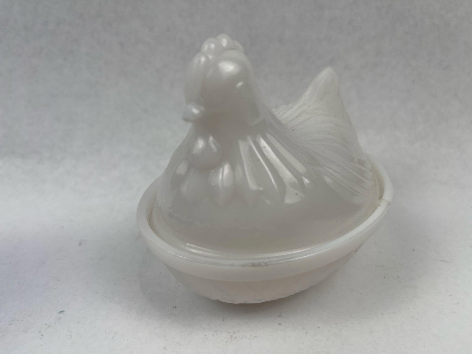 Two Pressed Glass Hen Figural Items - 5
