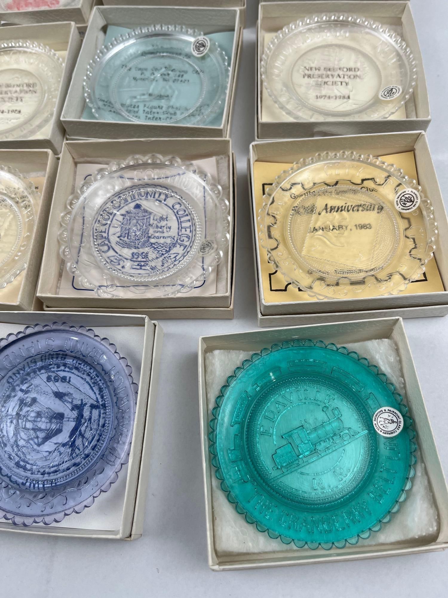 Set Pairpoint Commemorative Cup Plates - 2