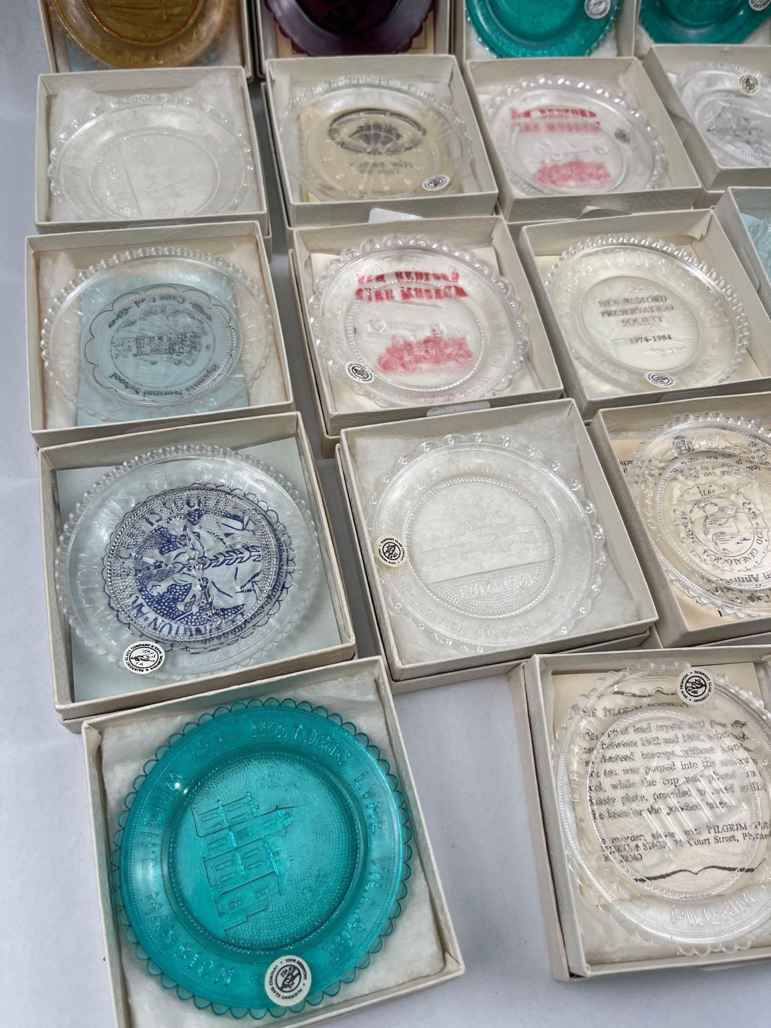Set Pairpoint Commemorative Cup Plates - 3
