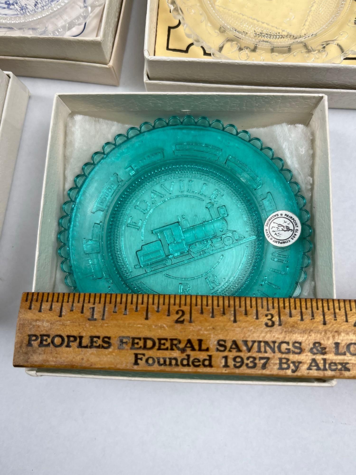 Set Pairpoint Commemorative Cup Plates - 6