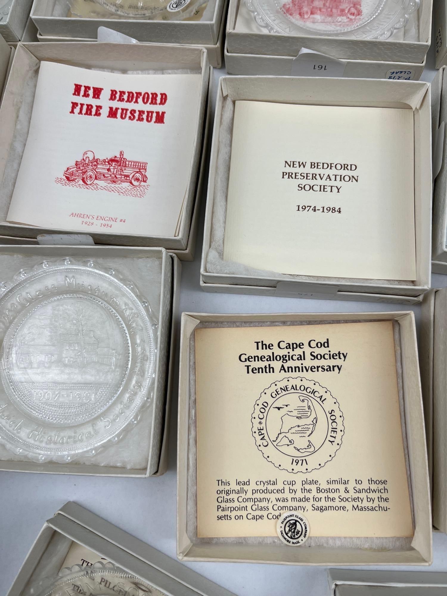 Set Pairpoint Commemorative Cup Plates - 7