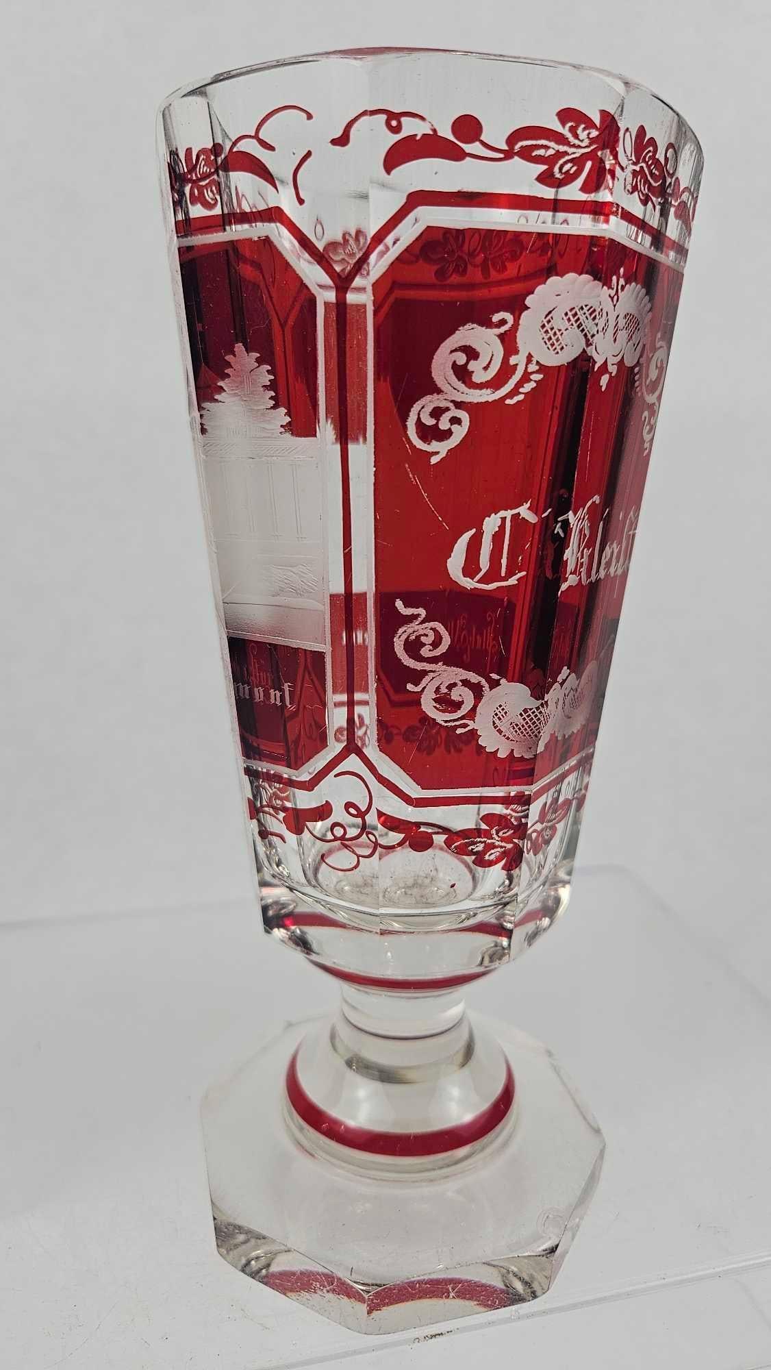 Bohemian Biedermeier Ruby Spa Beaker - 5