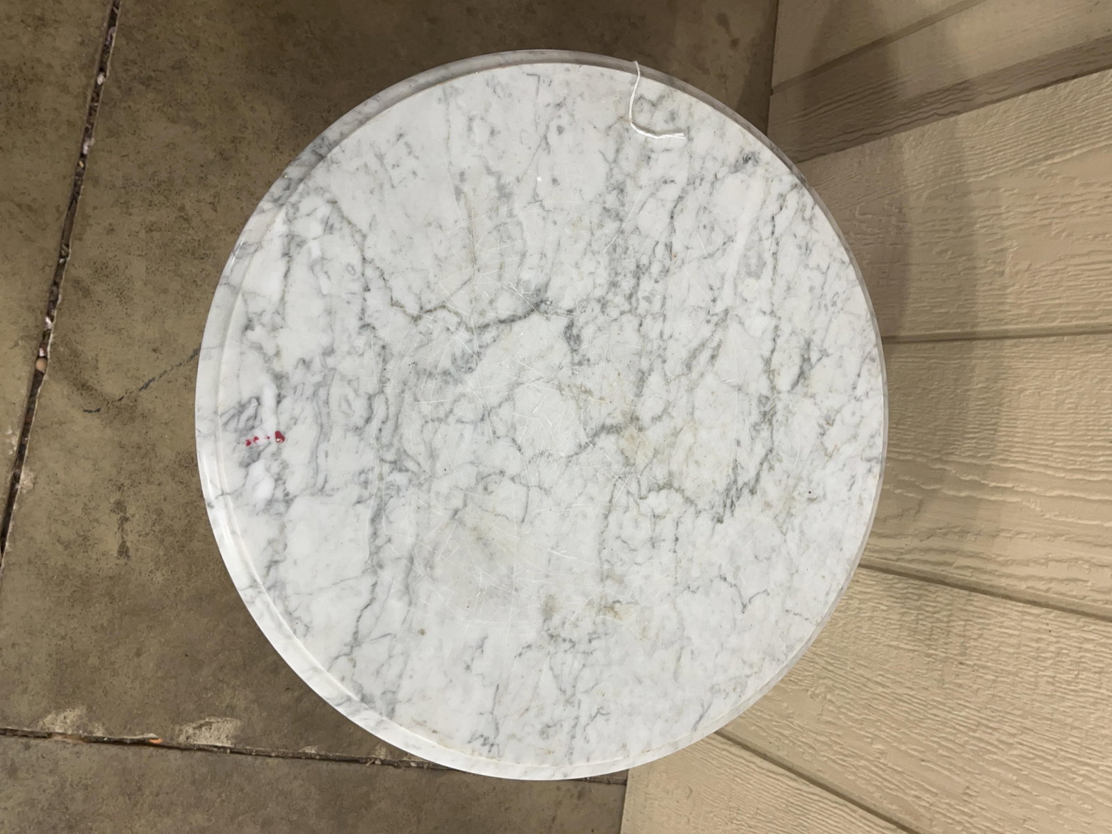 Neoclassical Cherub Table w/ Marble Top - 2