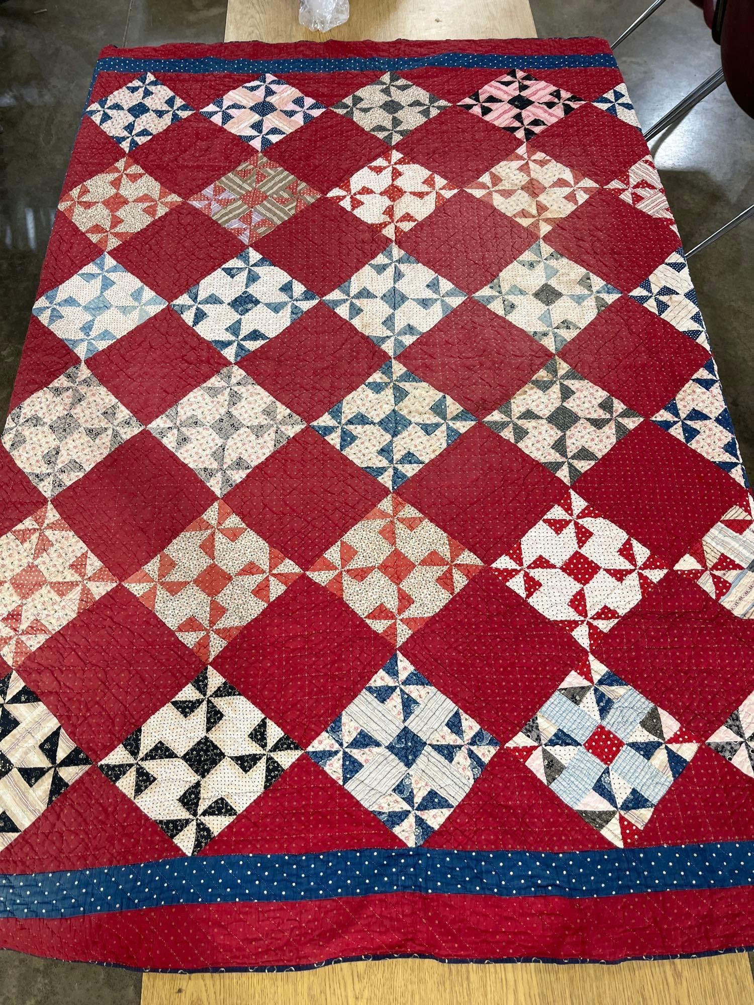 American Pinwheel Patchwork Quilt - 2