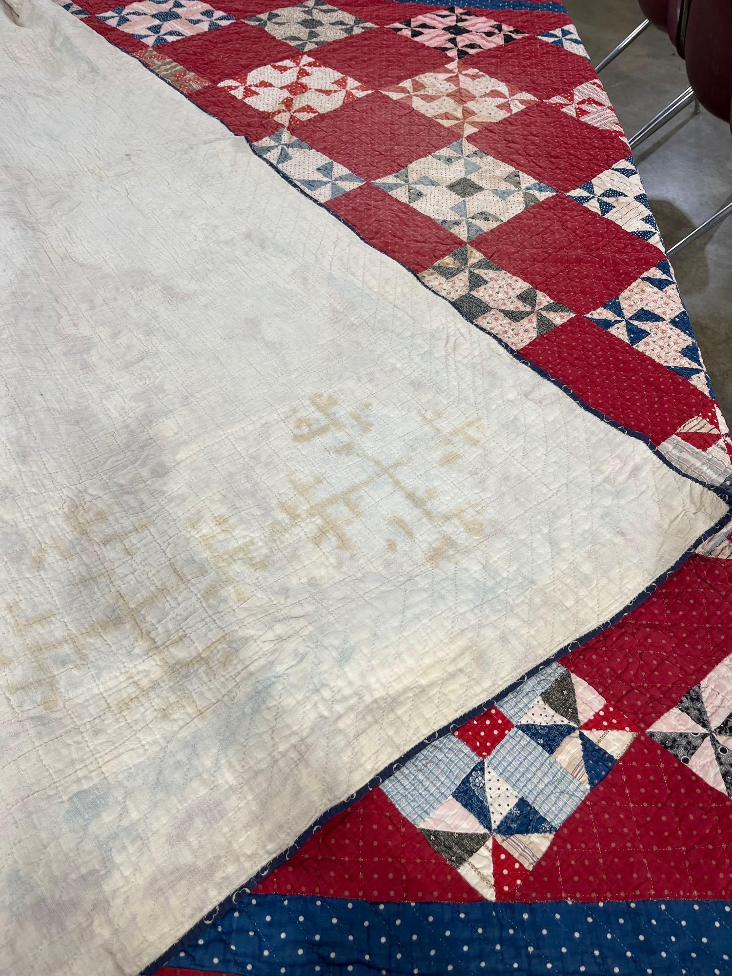 American Pinwheel Patchwork Quilt - 4