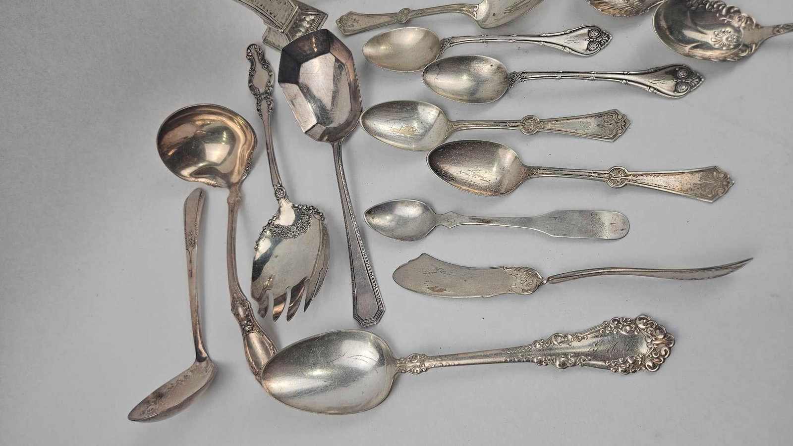 Str. & Silverplate Serving & Flatware - 3