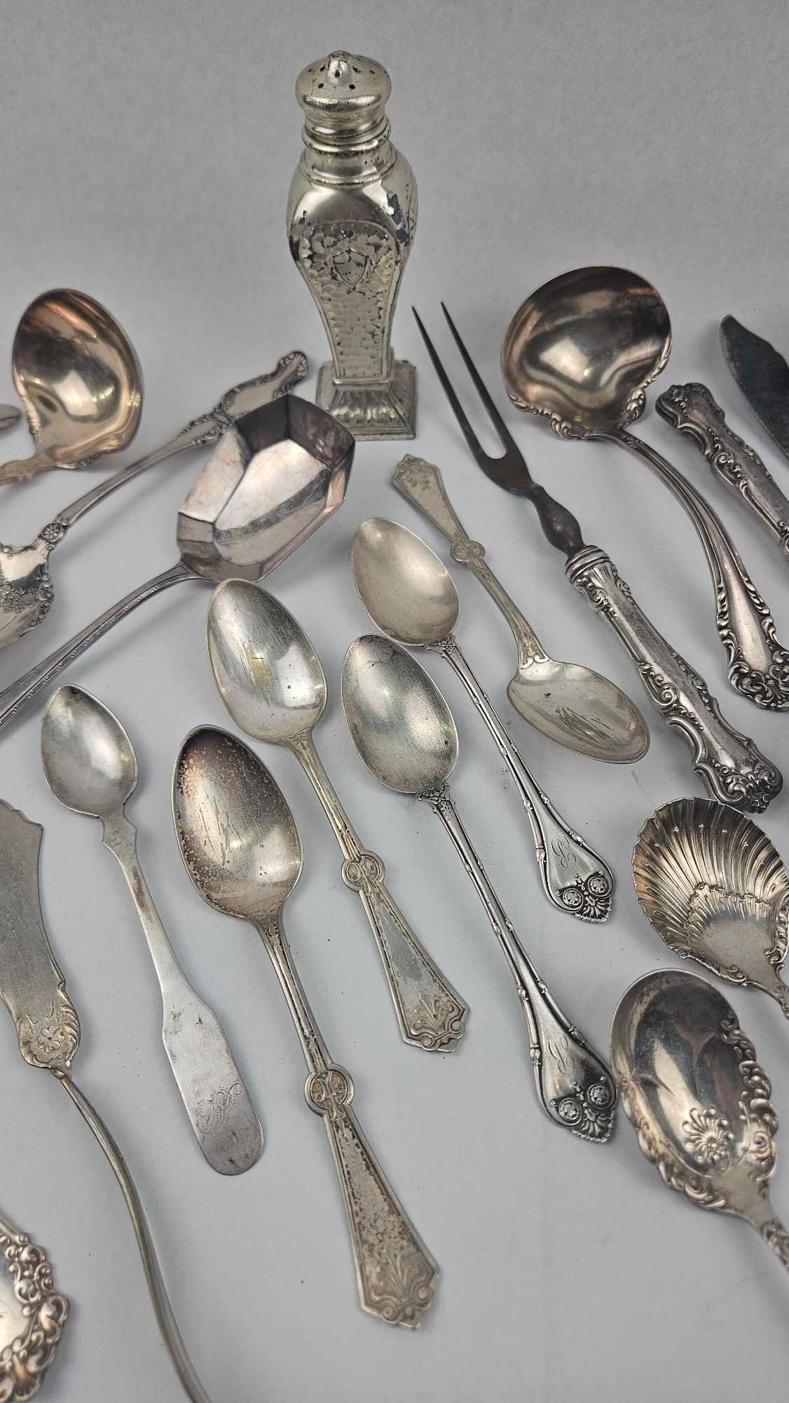 Str. & Silverplate Serving & Flatware - 4