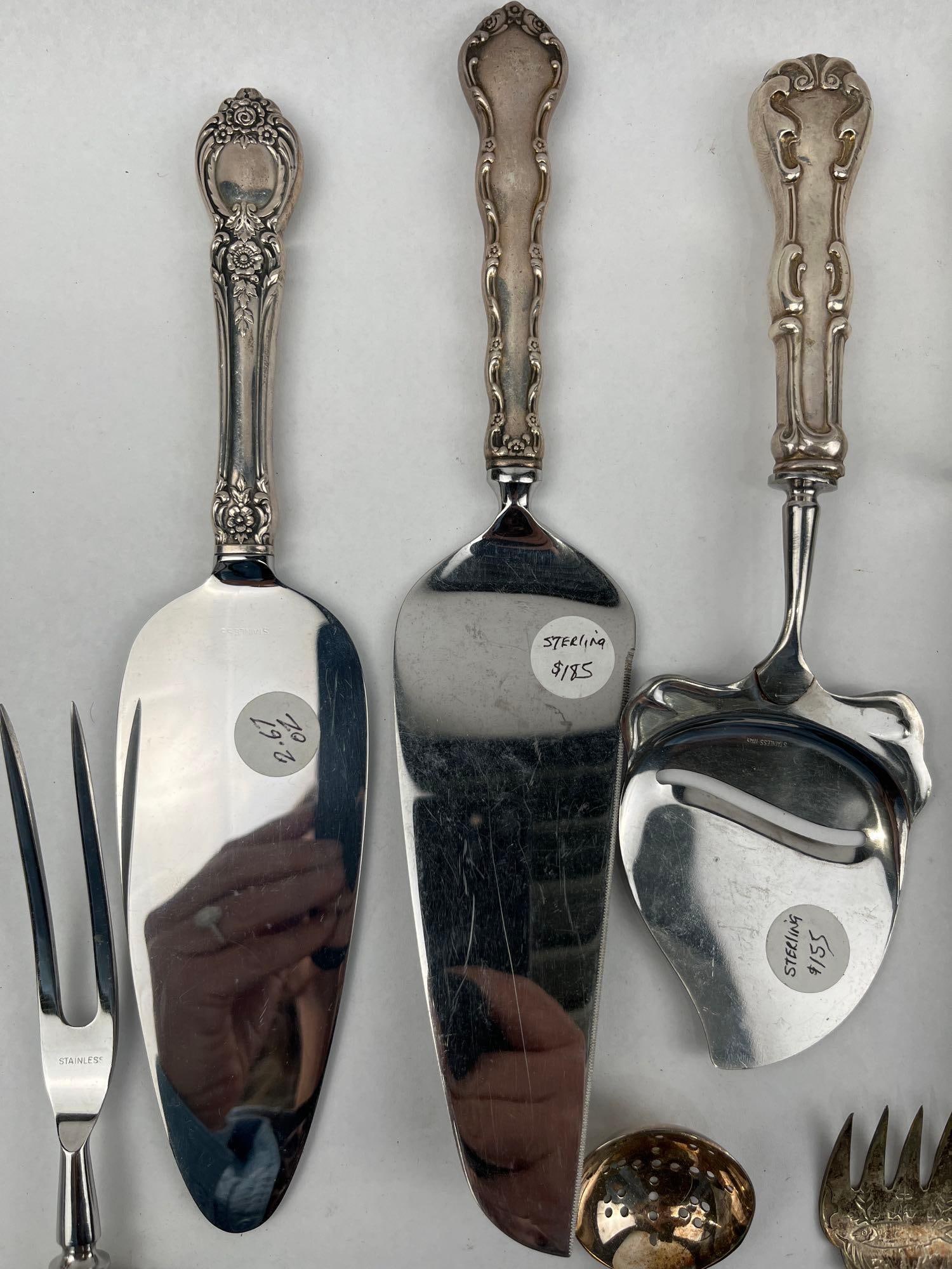 Str. & Silver-Plated Serving Utensils - 2