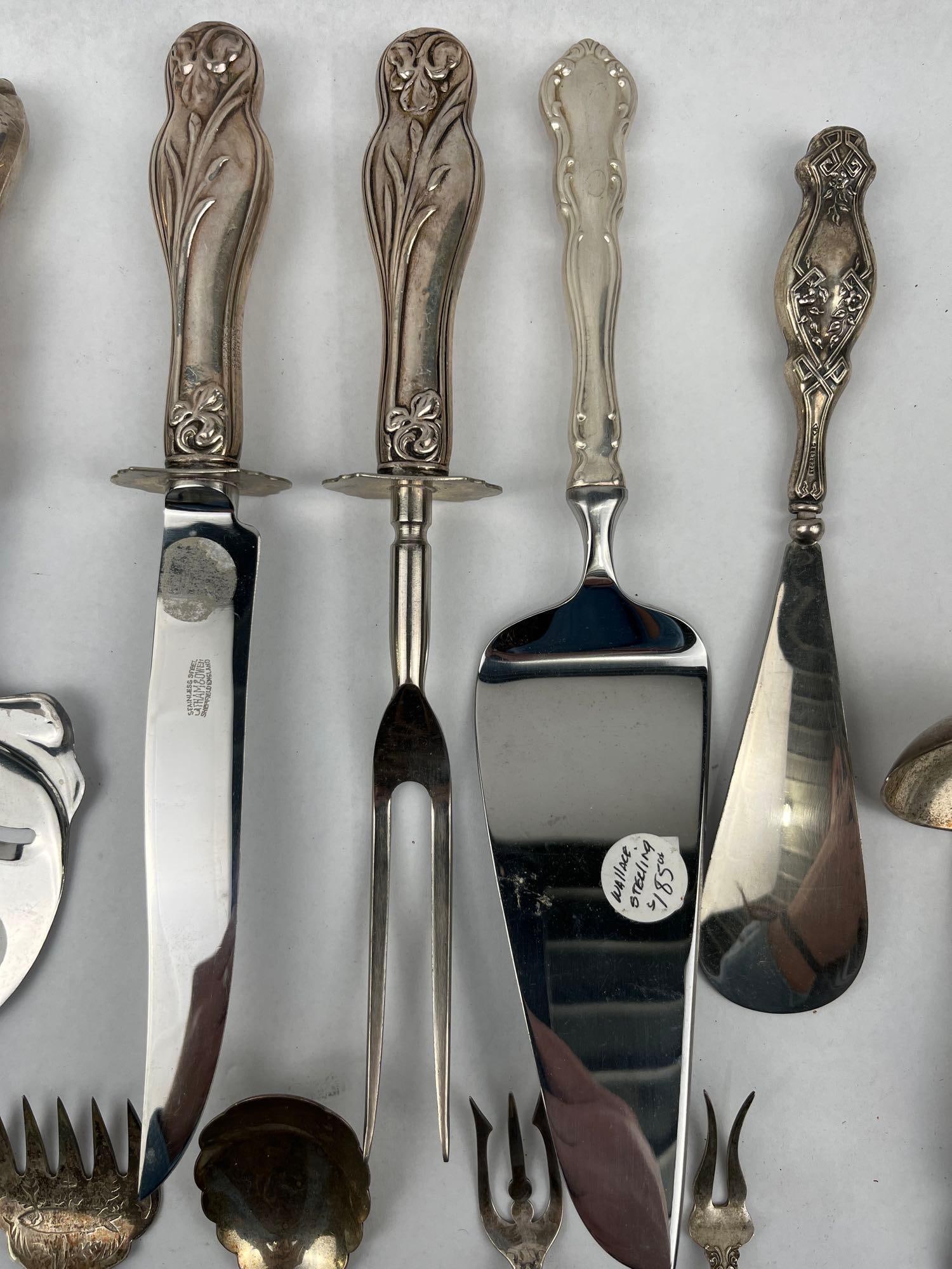 Str. & Silver-Plated Serving Utensils - 3