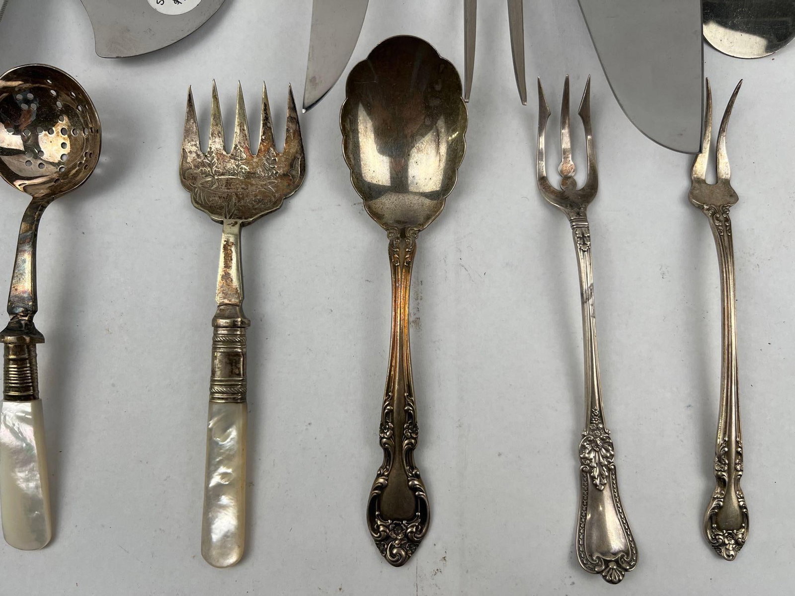 Str. & Silver-Plated Serving Utensils - 4