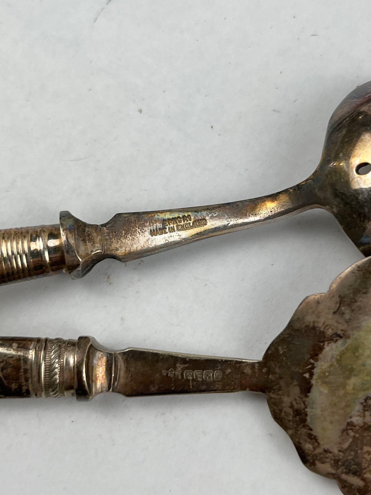 Str. & Silver-Plated Serving Utensils - 8