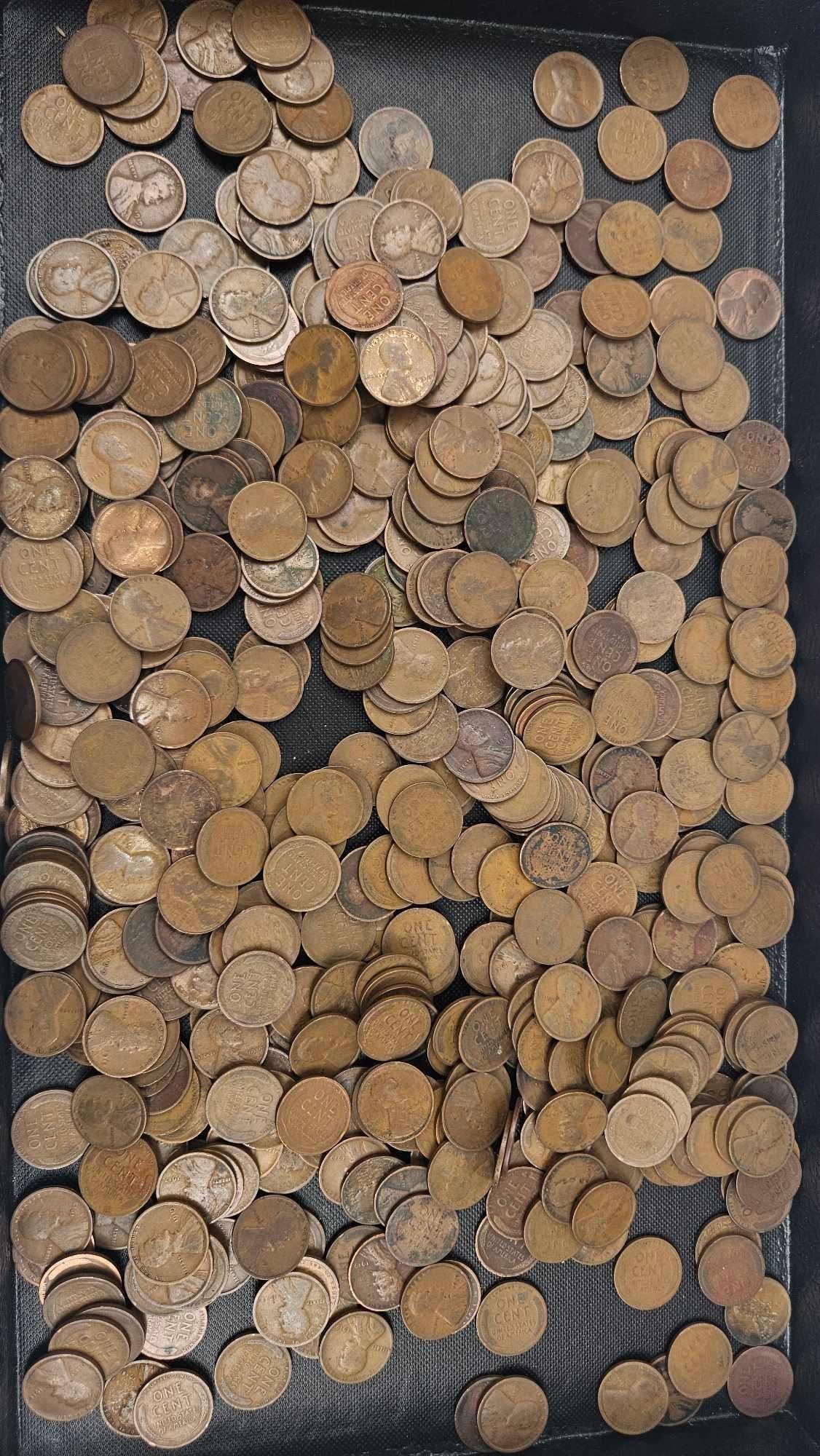 500 US Lincoln Wheat Cents 1909-1919 (1 of 5)