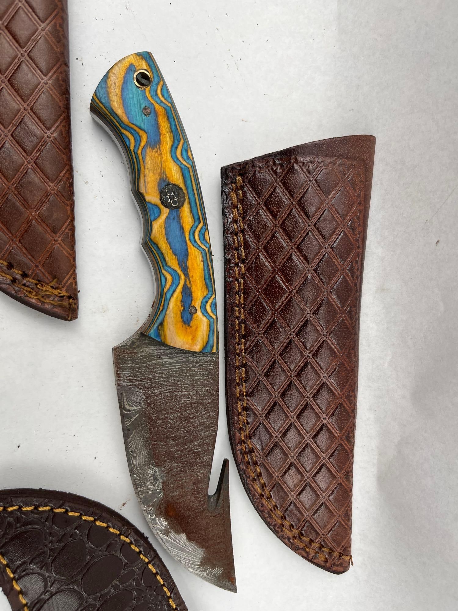Custom Fixed & Folding Knives w/Sheaths - 2