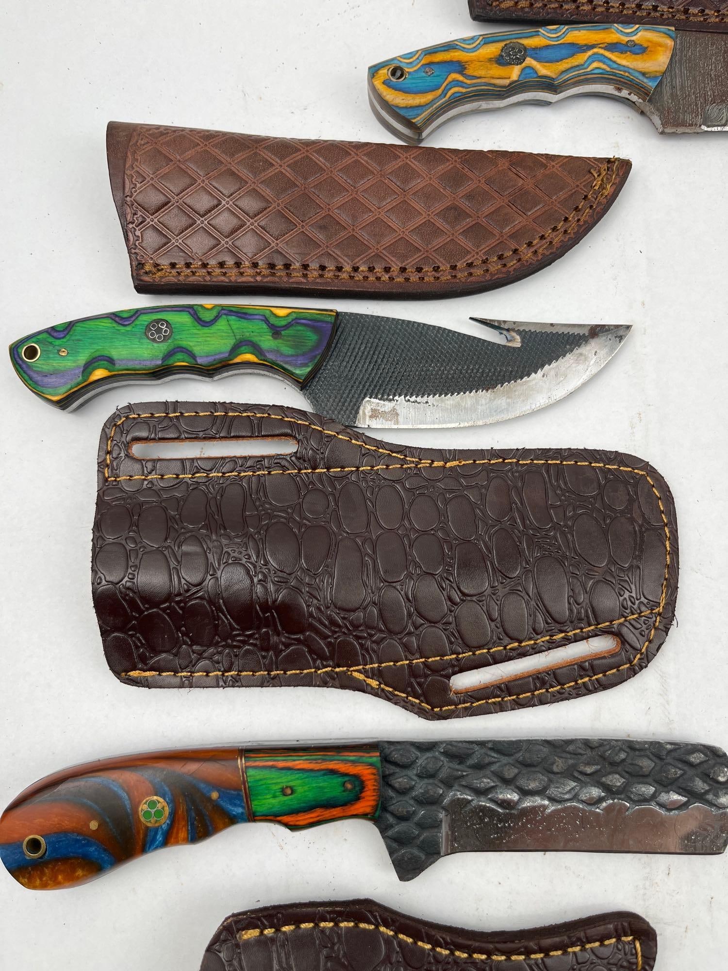 Custom Fixed & Folding Knives w/Sheaths - 3