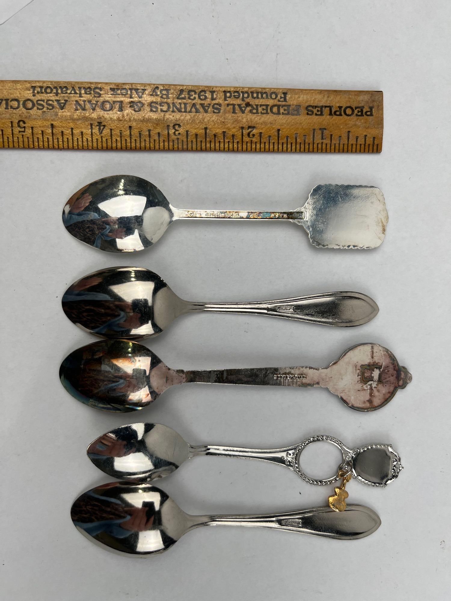 Silver-Plated Souvenir Spoons - 5