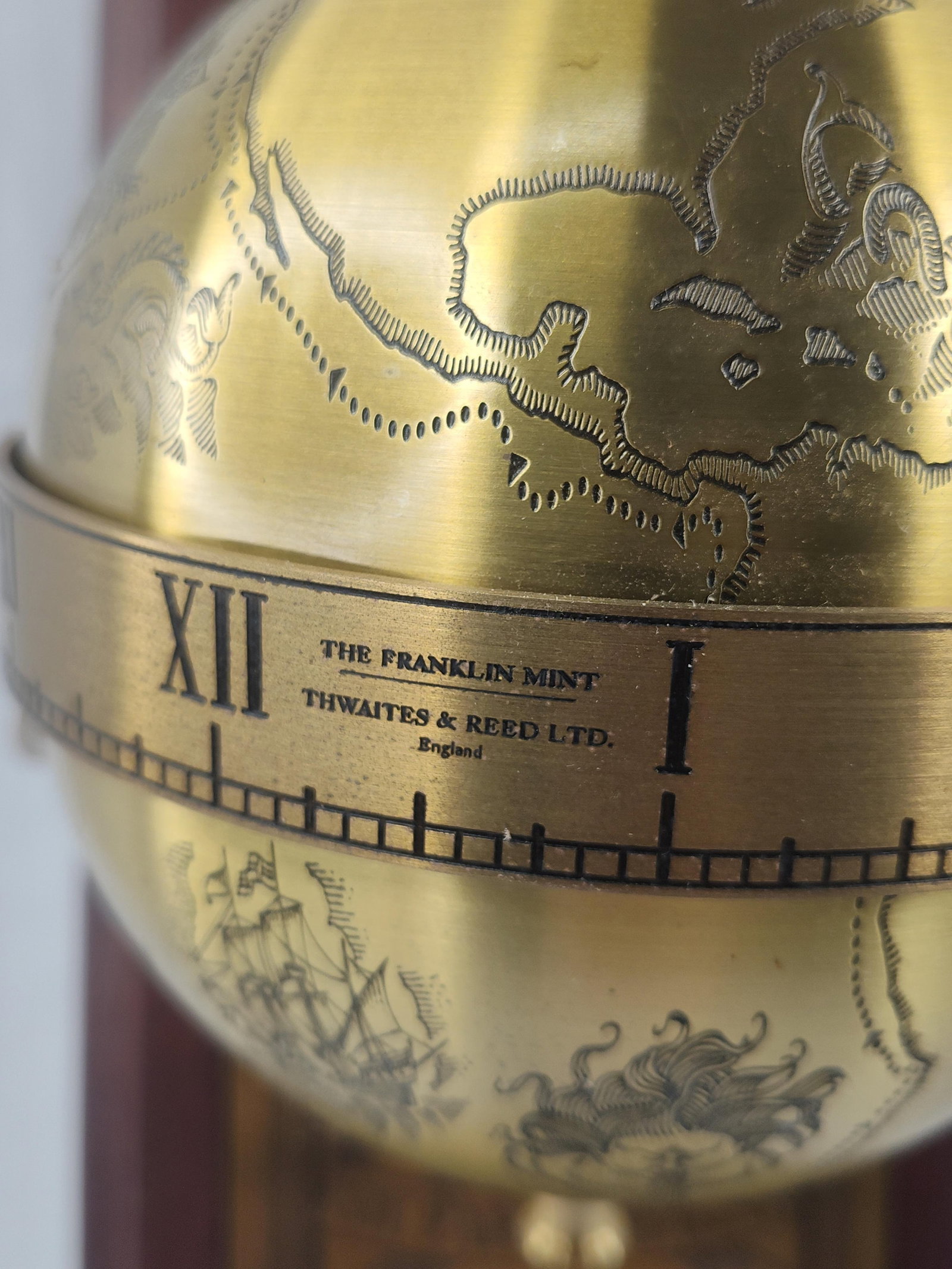 Franklin Mint Drake Falling Ball Clock - 3