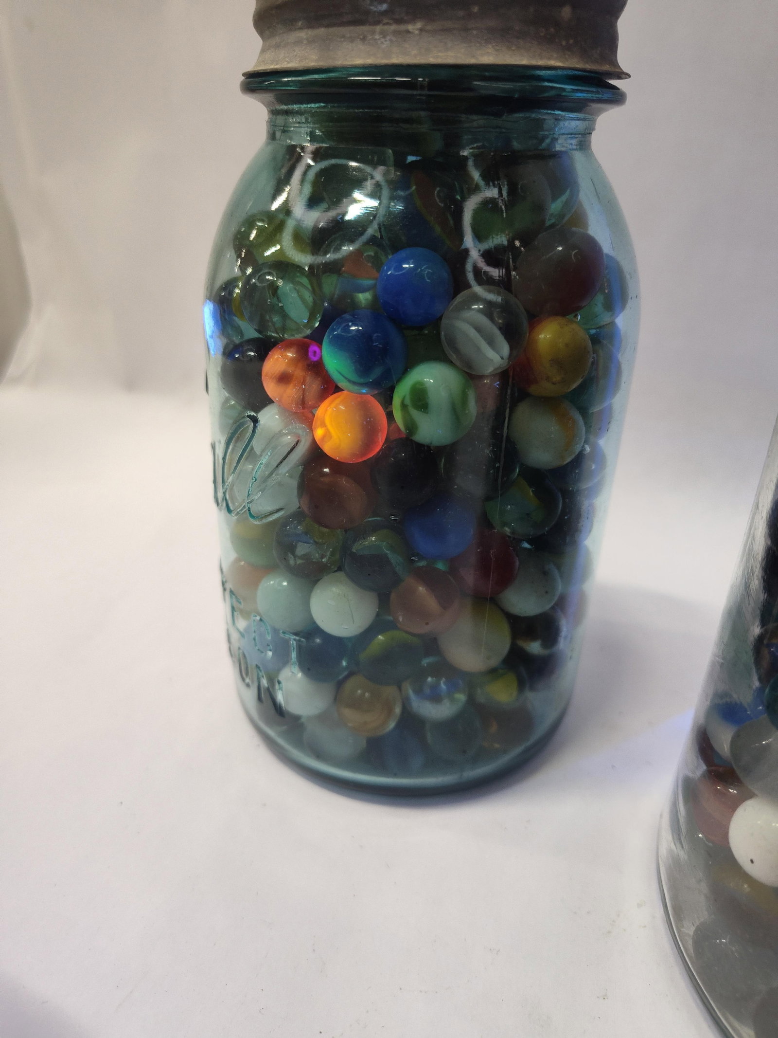 Set 3 Mason Jars w/ Marbles - 12