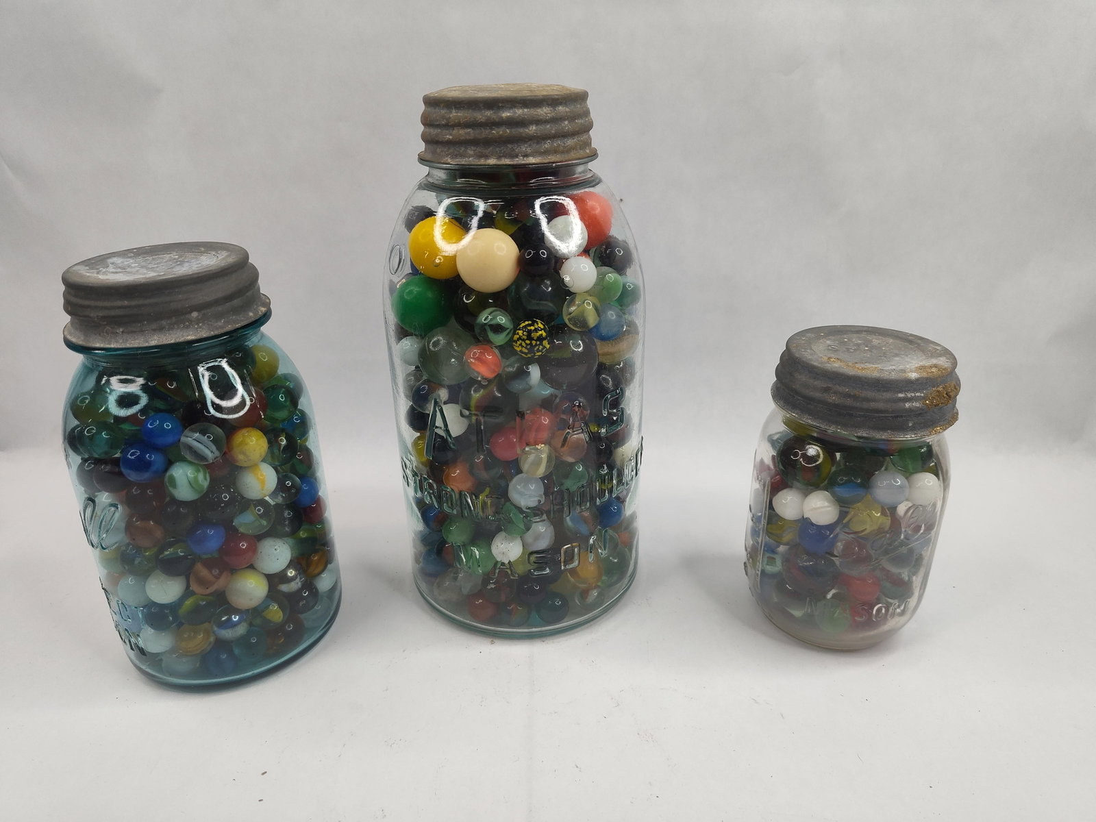 Set 3 Mason Jars w/ Marbles (1 of 12)