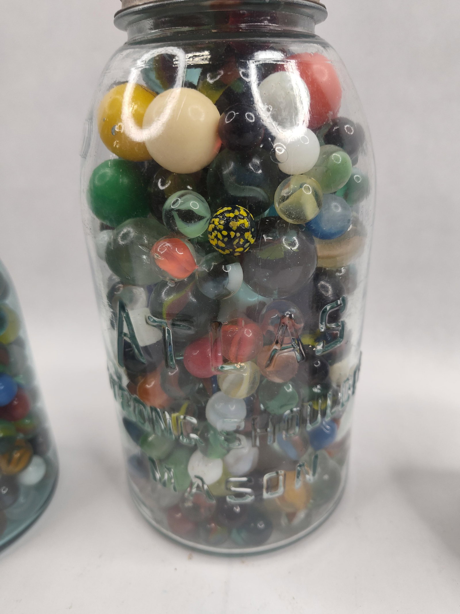 Set 3 Mason Jars w/ Marbles - 2