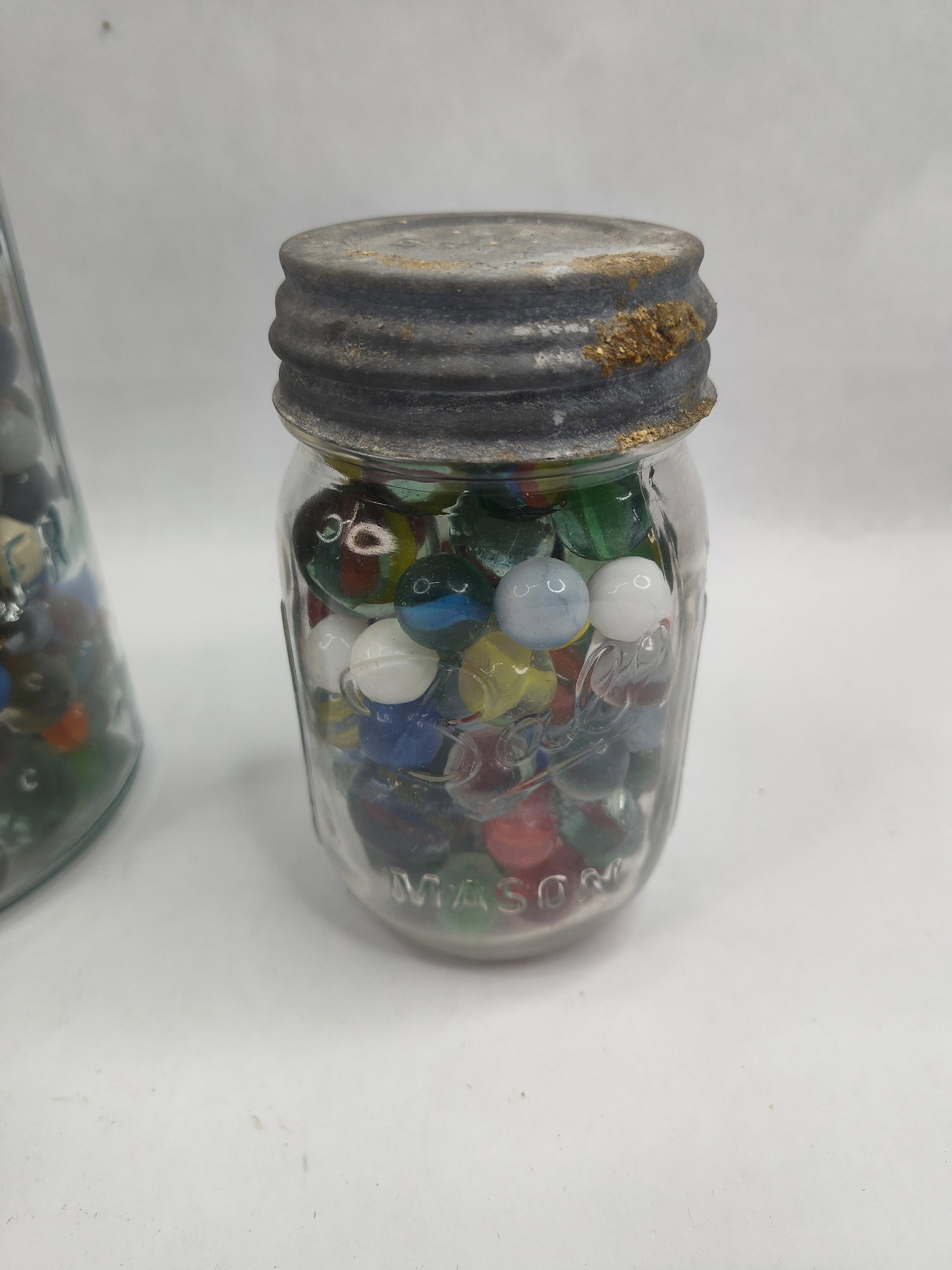 Set 3 Mason Jars w/ Marbles - 3