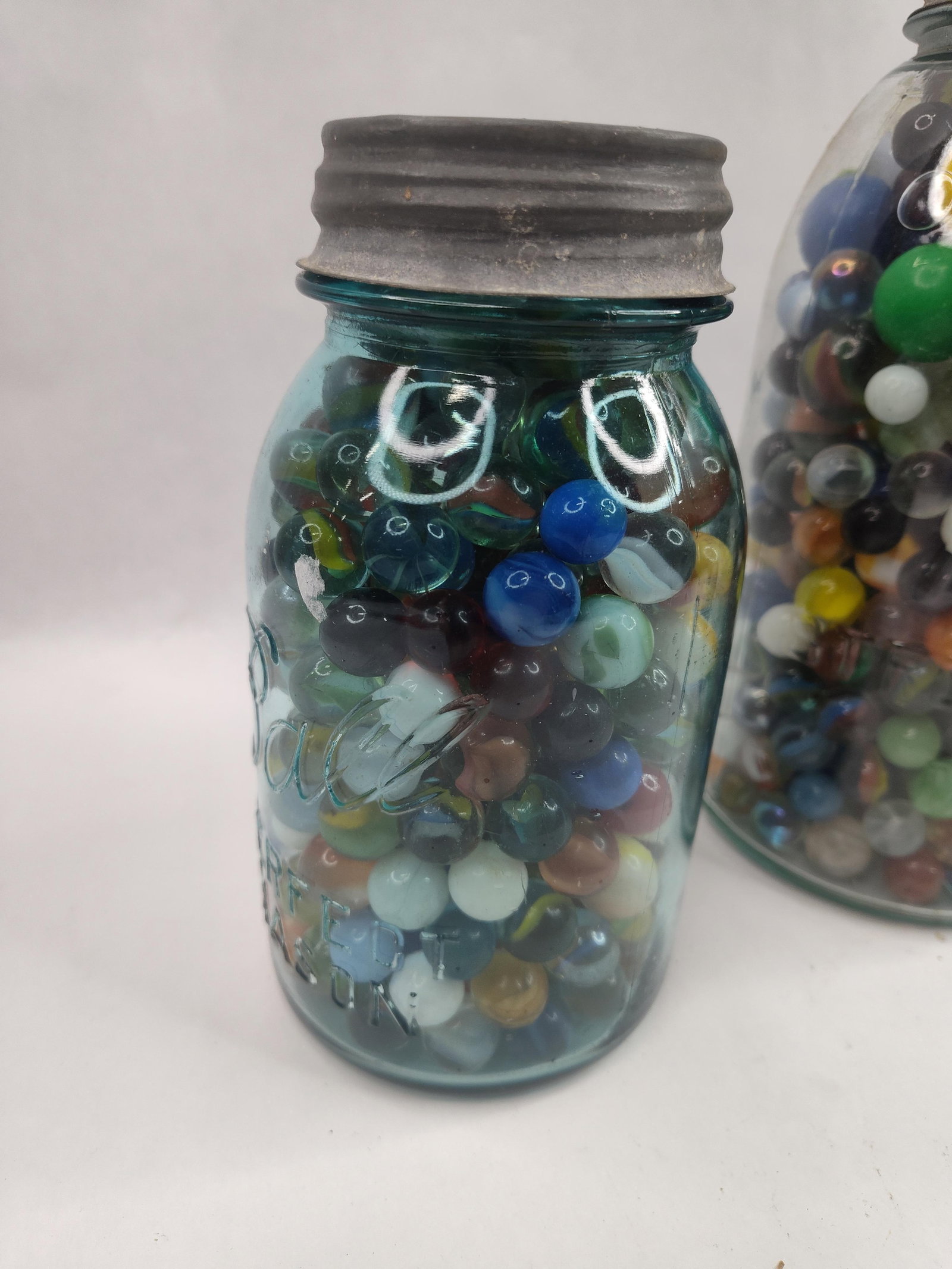 Set 3 Mason Jars w/ Marbles - 4