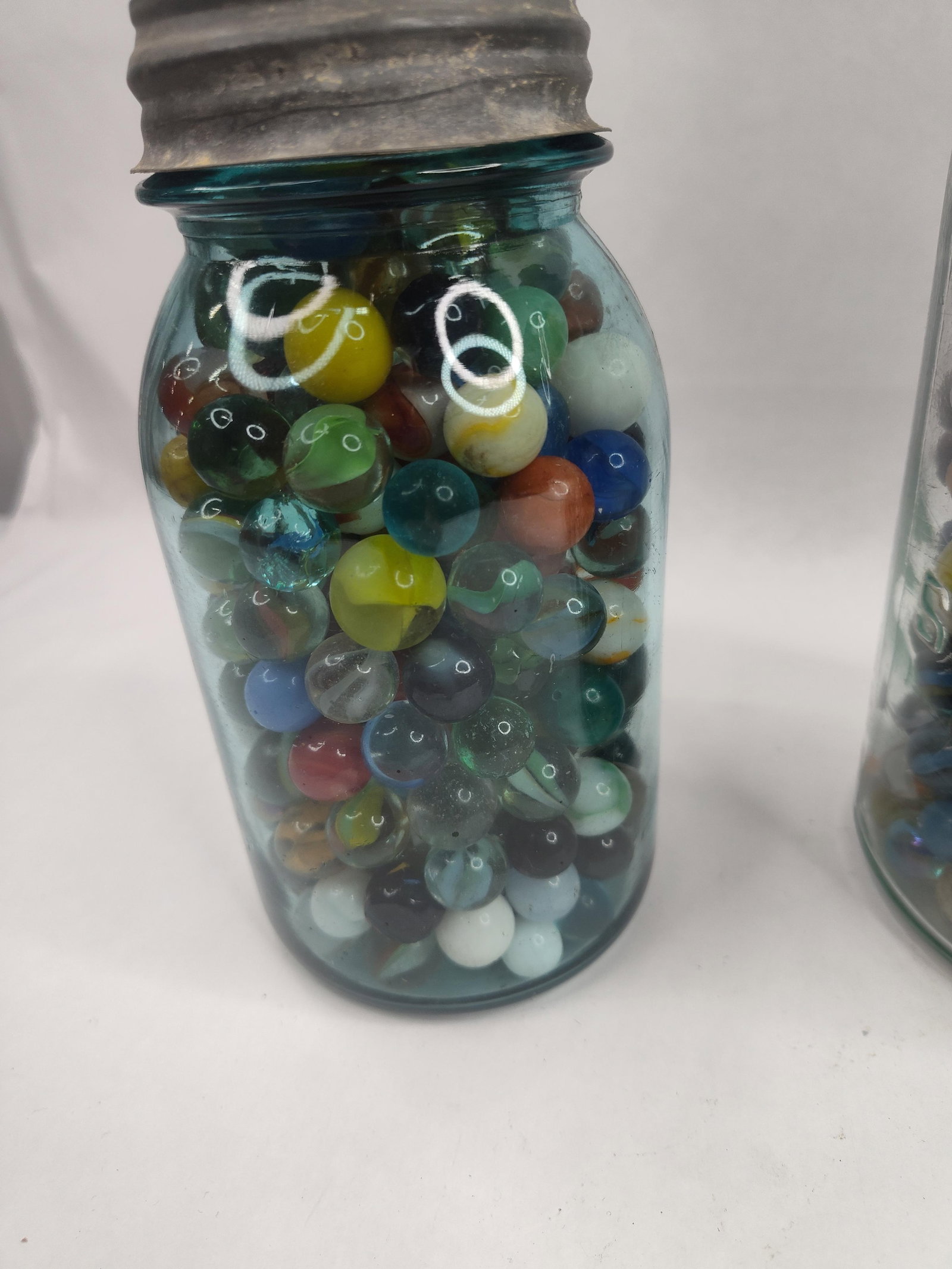 Set 3 Mason Jars w/ Marbles - 5