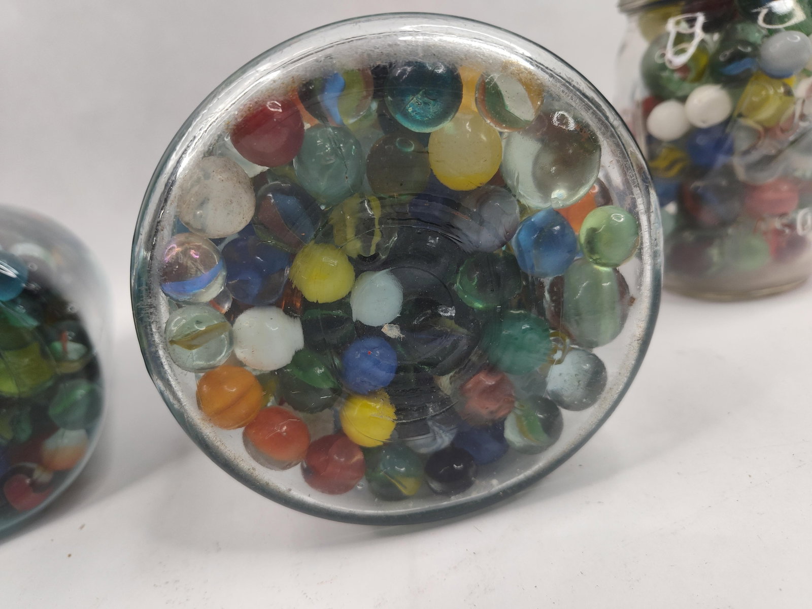 Set 3 Mason Jars w/ Marbles - 7