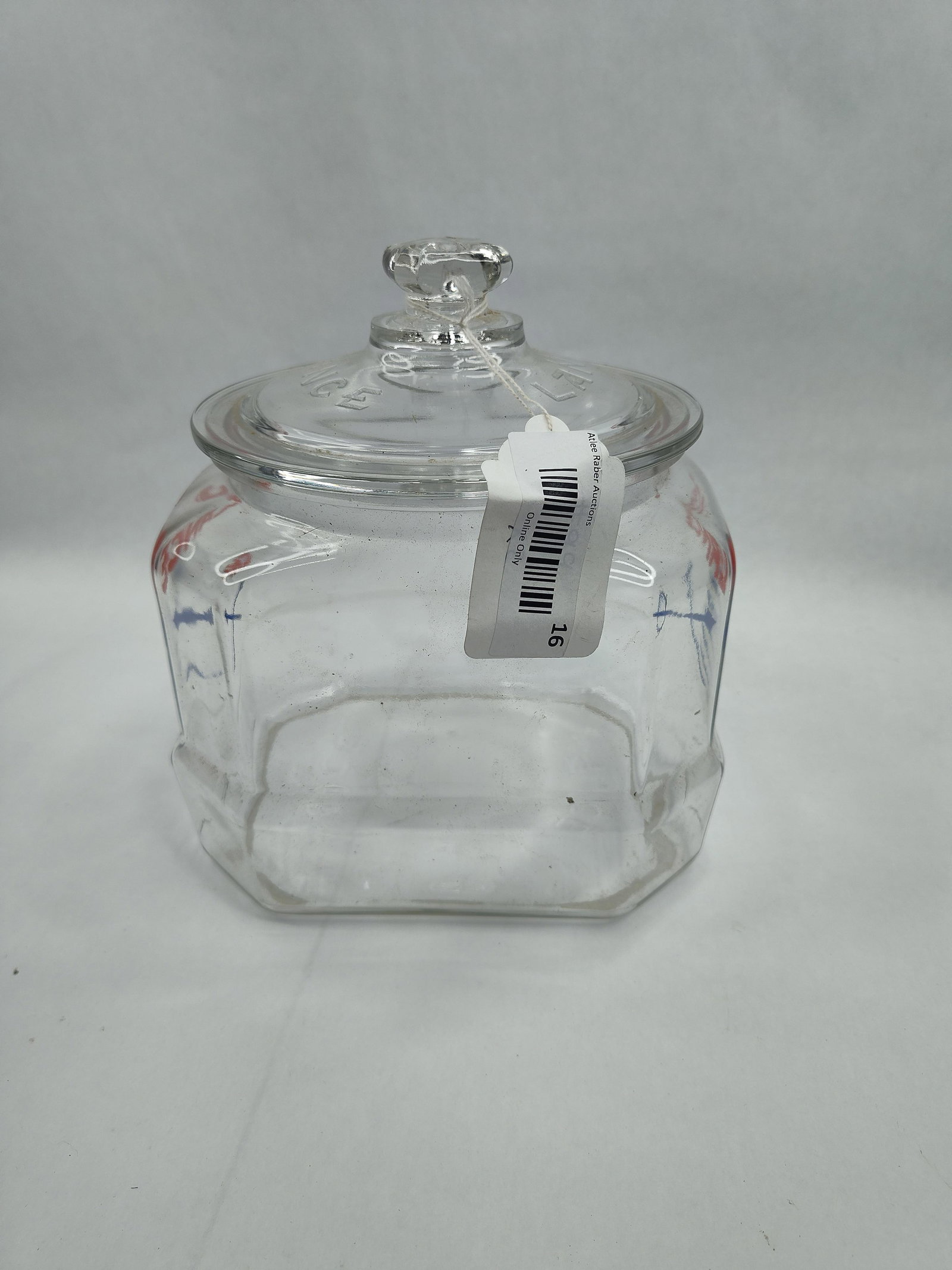 Lance Octagonal Glass Counter Jar - 3