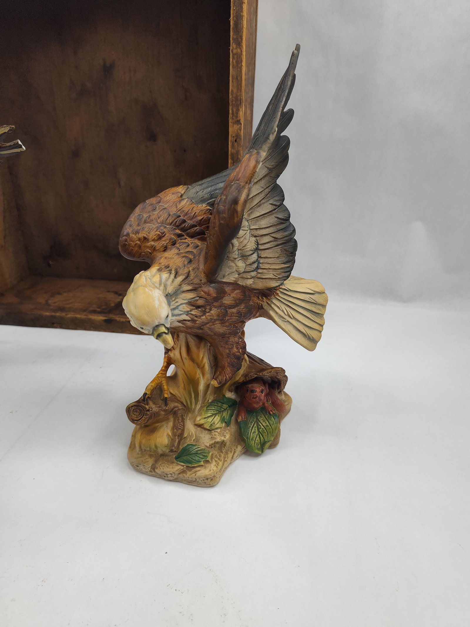 Pair Eagle Figures & Remington - 2