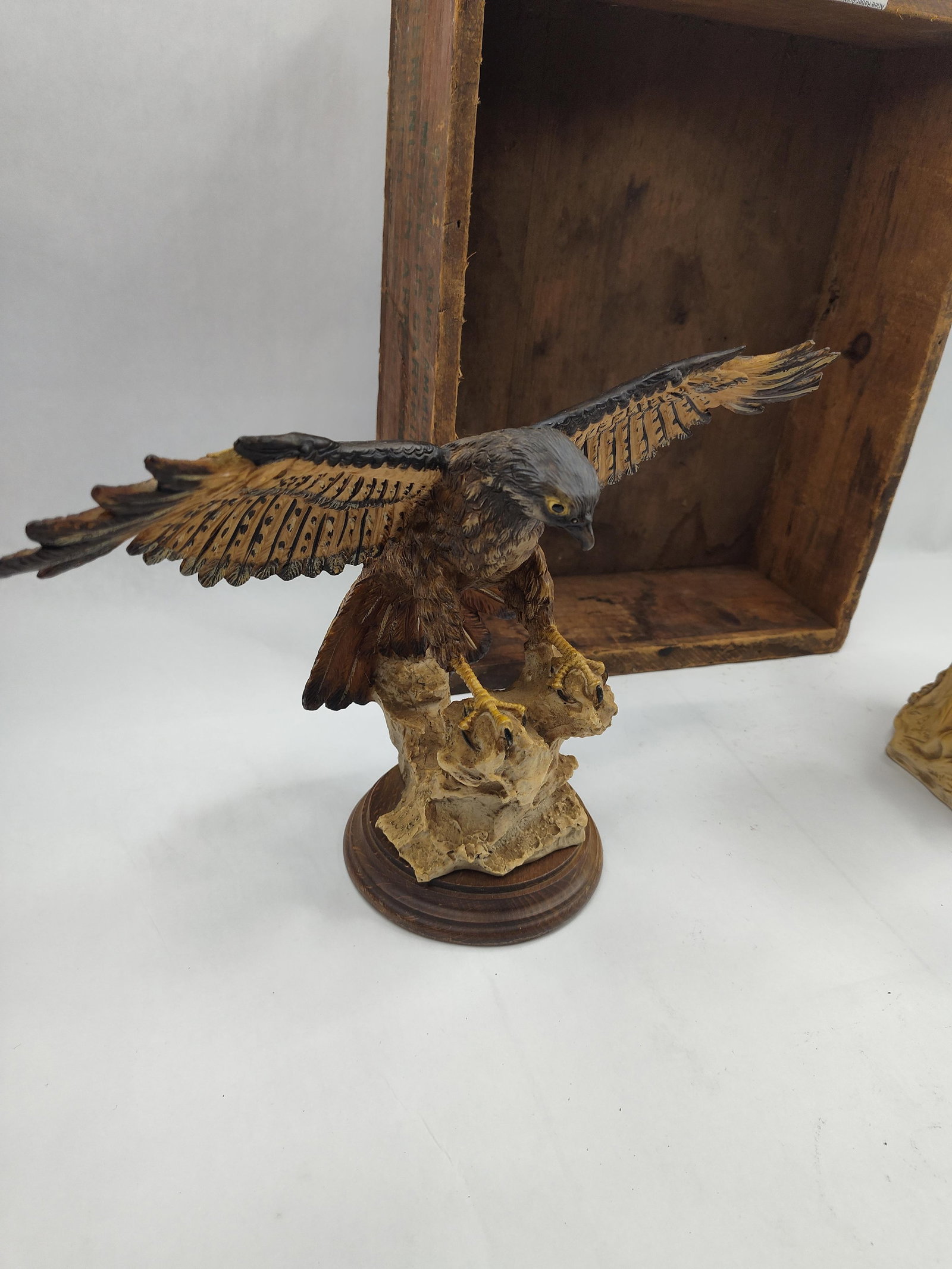 Pair Eagle Figures & Remington - 3
