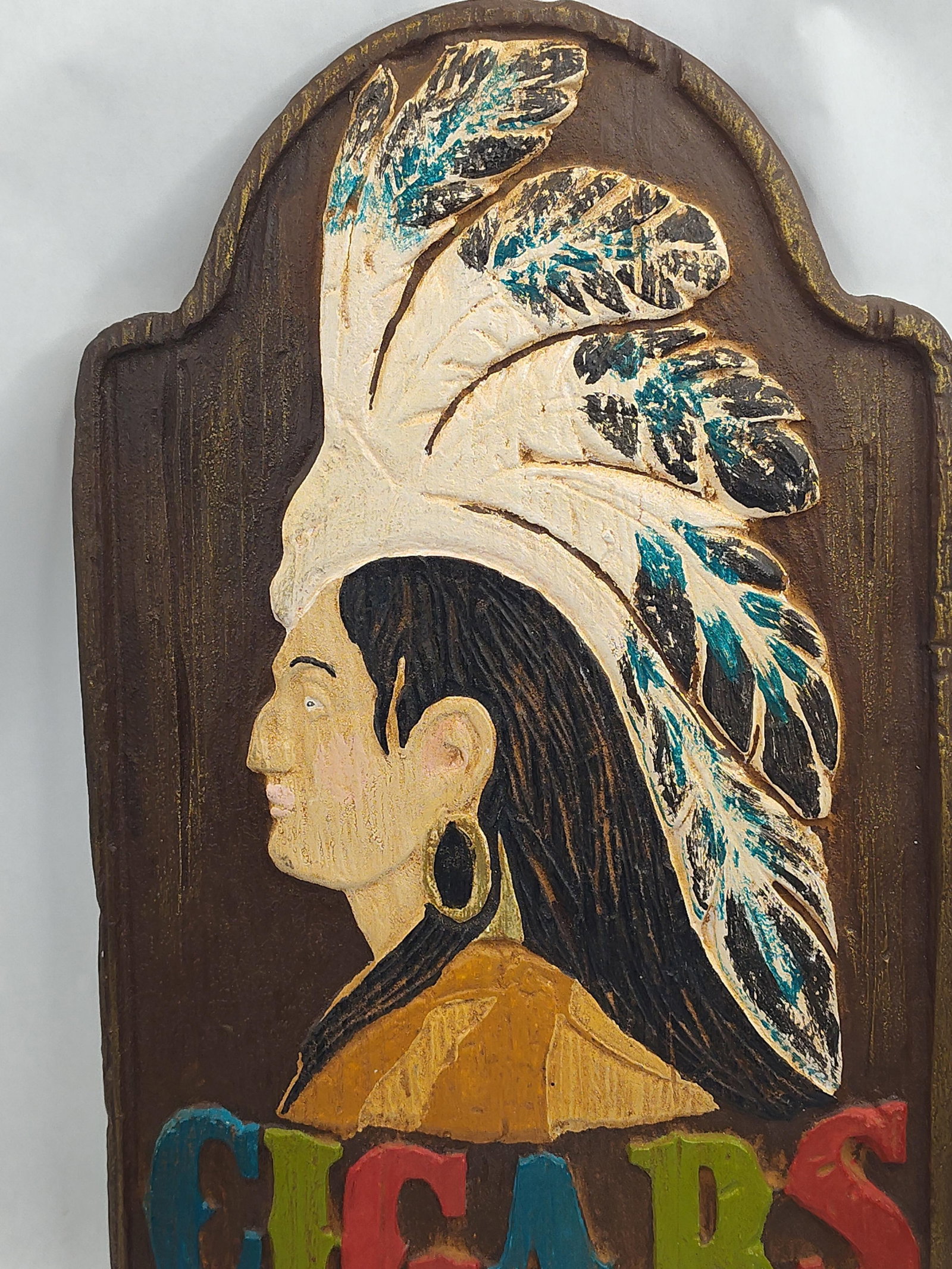Plaster Relief Cigars Wall Plaque - 4