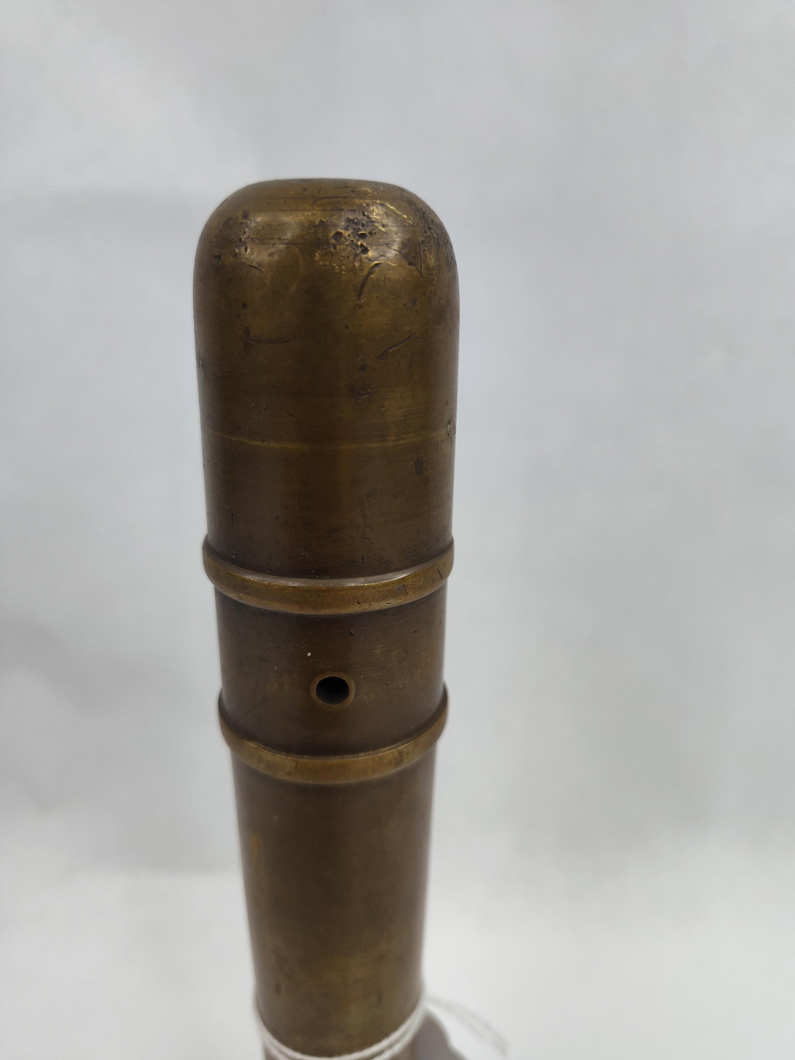 Cast Brass Cylindrical Object - 2
