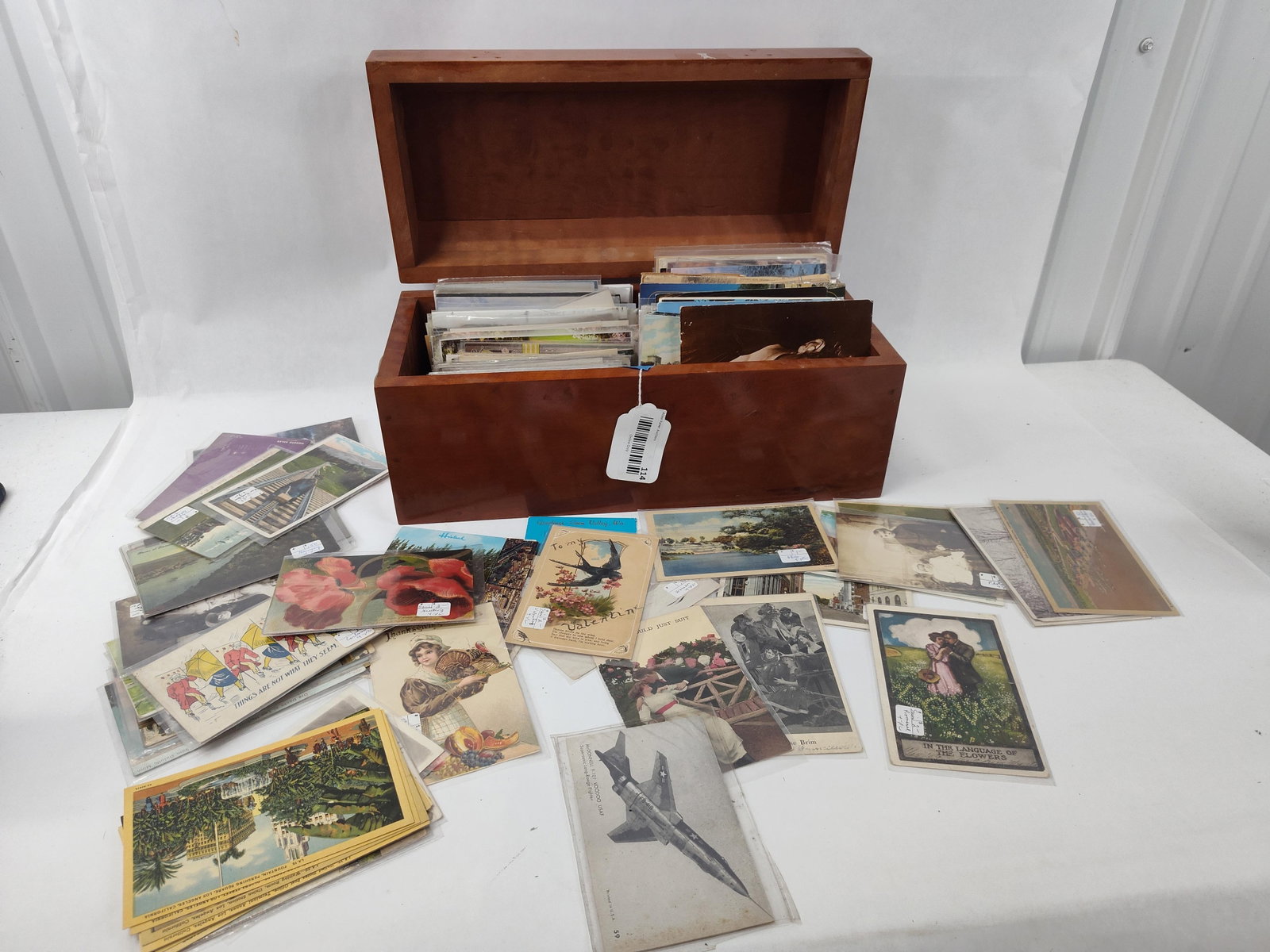 Postcards & Greetings in Wood Chest (1 of 12)