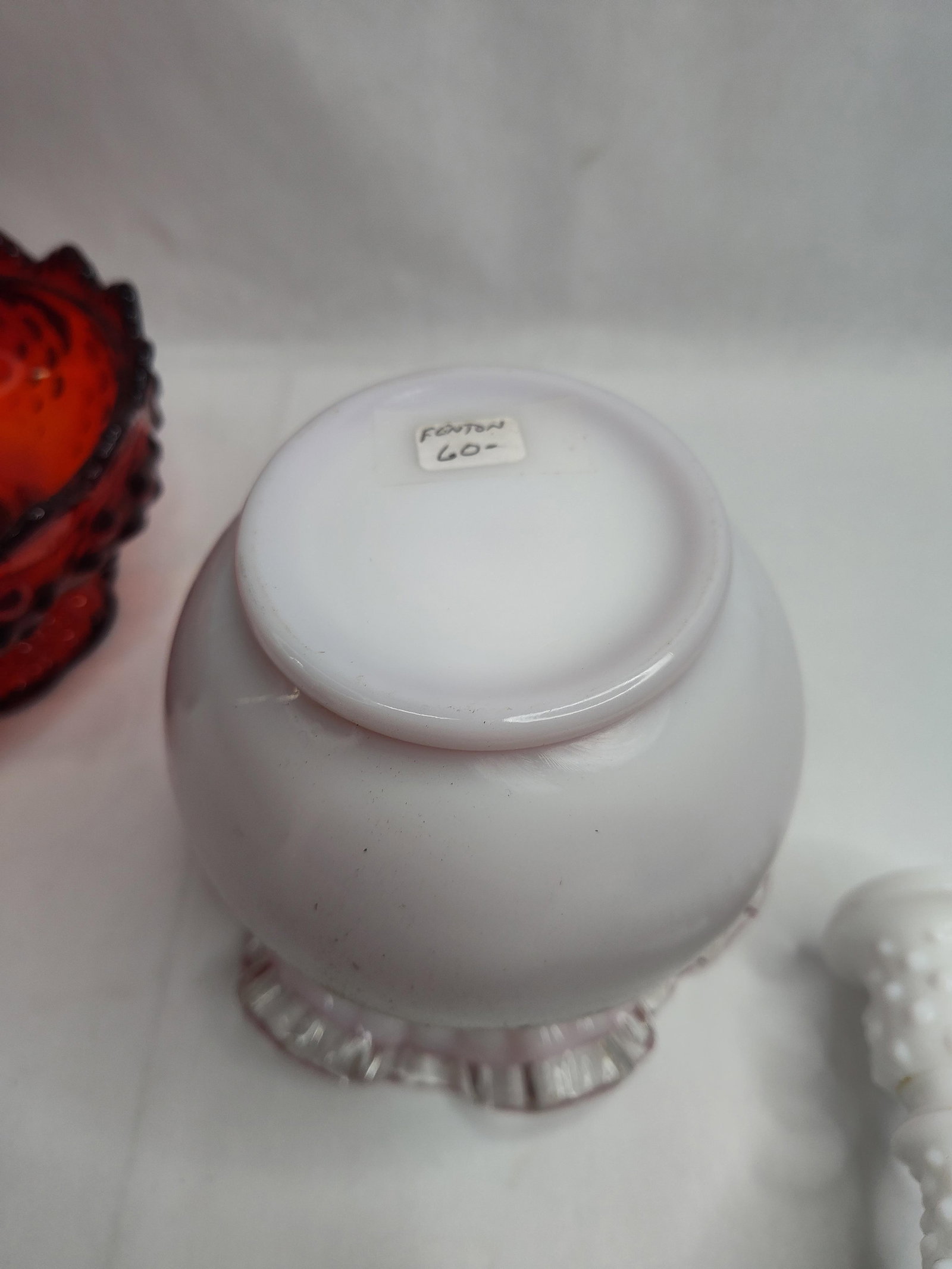 Fenton Glass Hobnail Tableware Set - 10