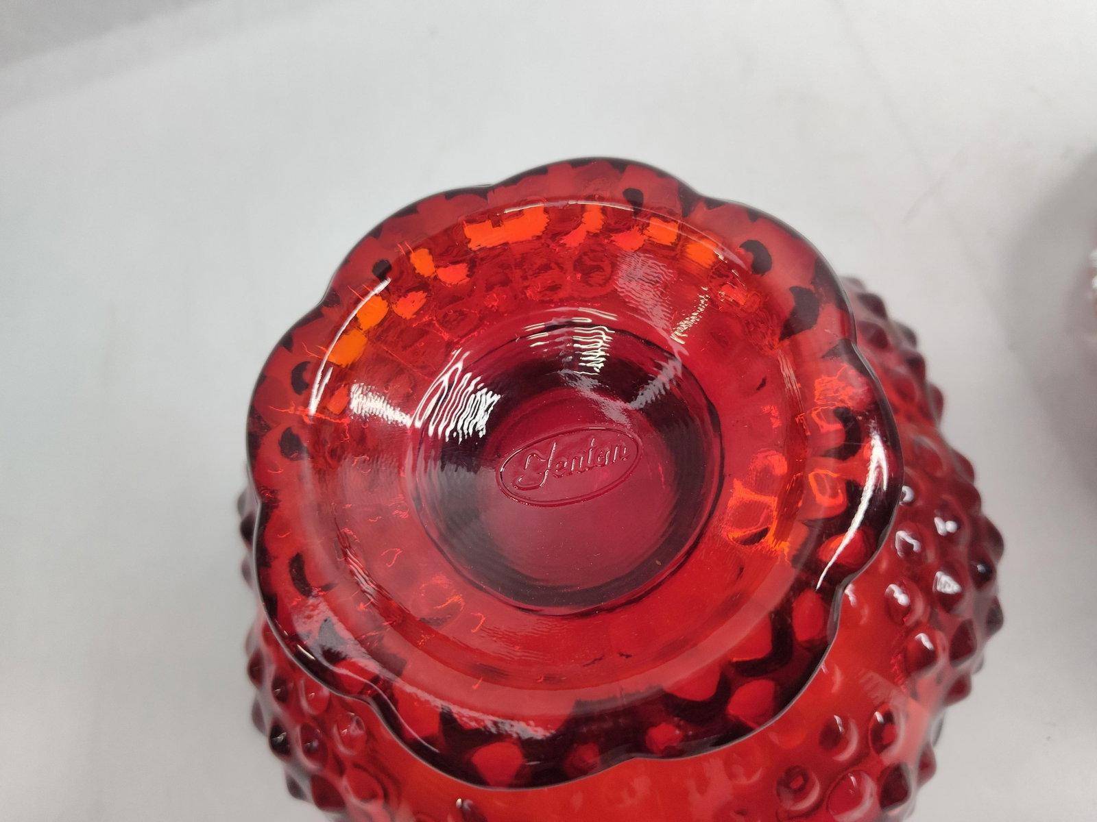 Fenton Glass Hobnail Tableware Set - 11