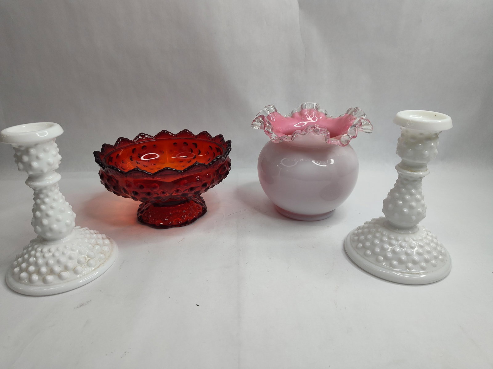 Fenton Glass Hobnail Tableware Set - 2