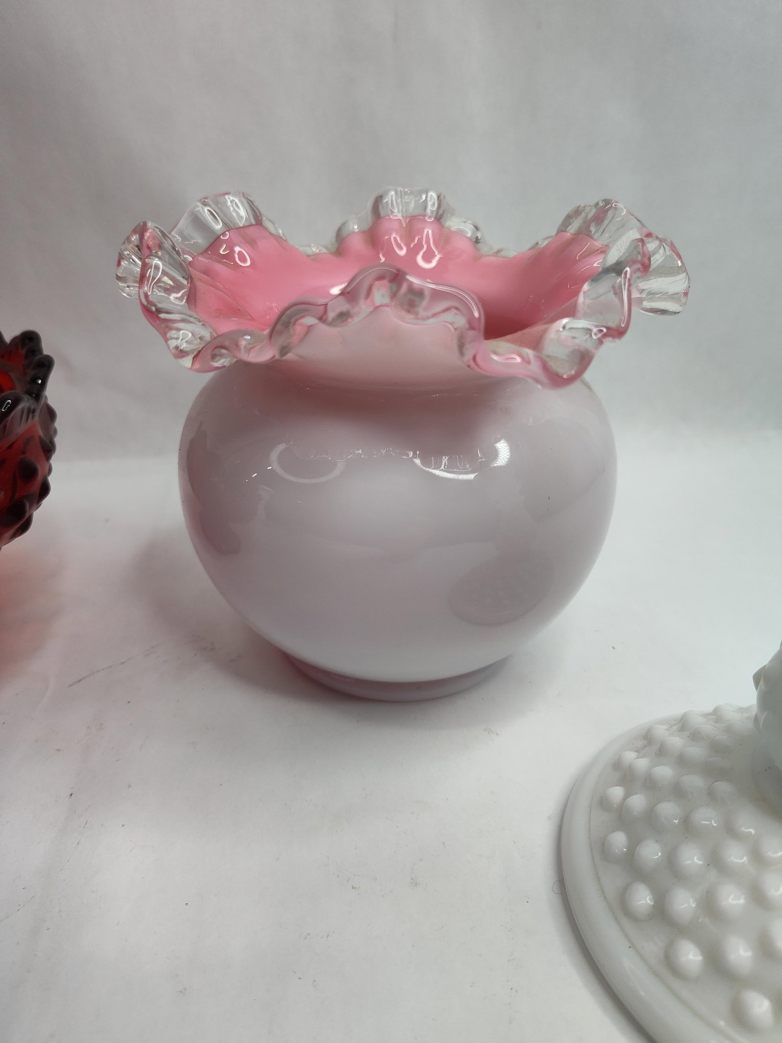 Fenton Glass Hobnail Tableware Set - 3