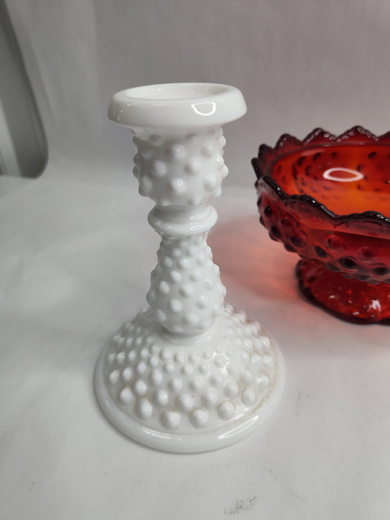 Fenton Glass Hobnail Tableware Set - 8