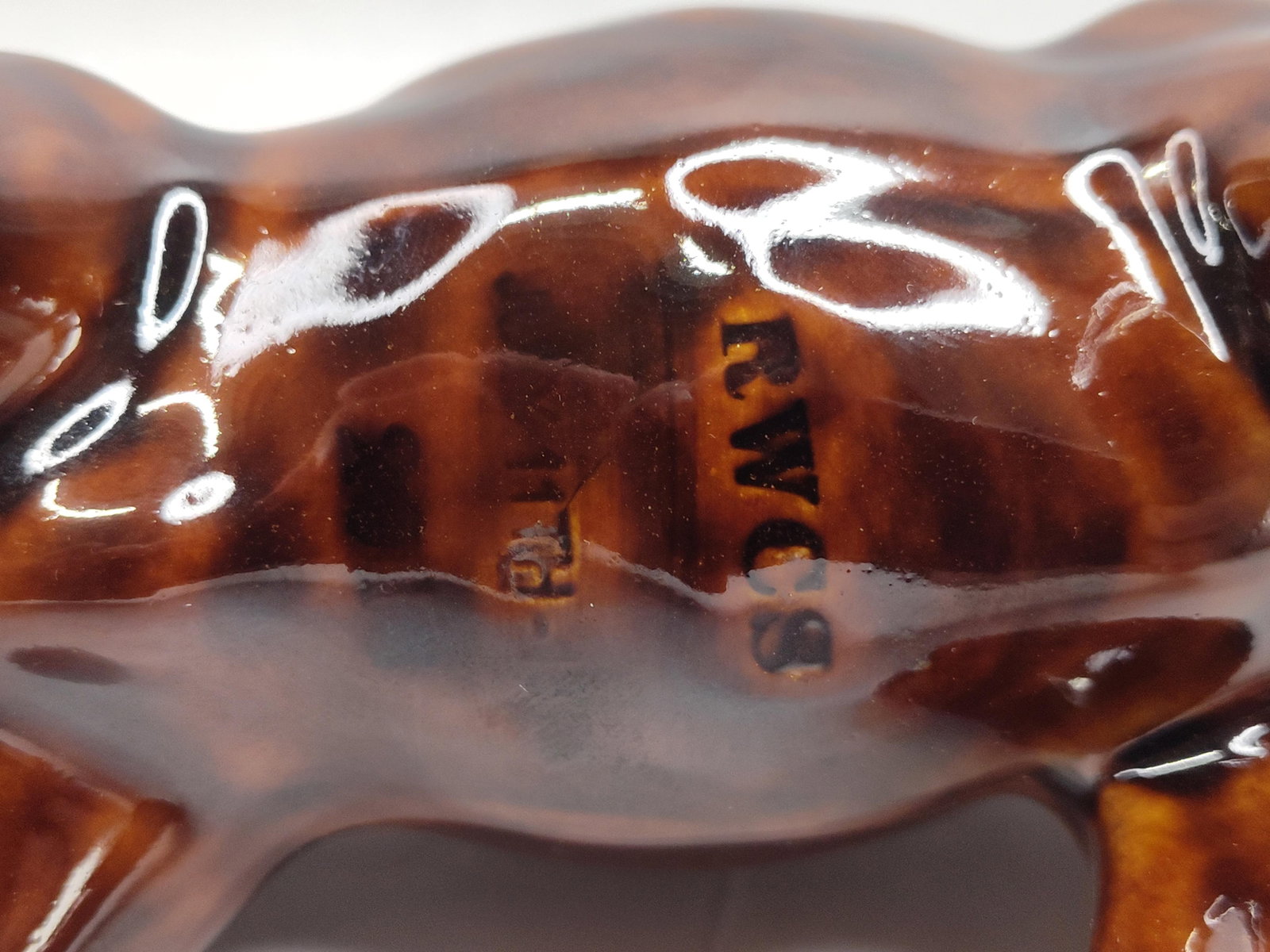 Pair Red Wing Glazed Ceramic Animals - 4